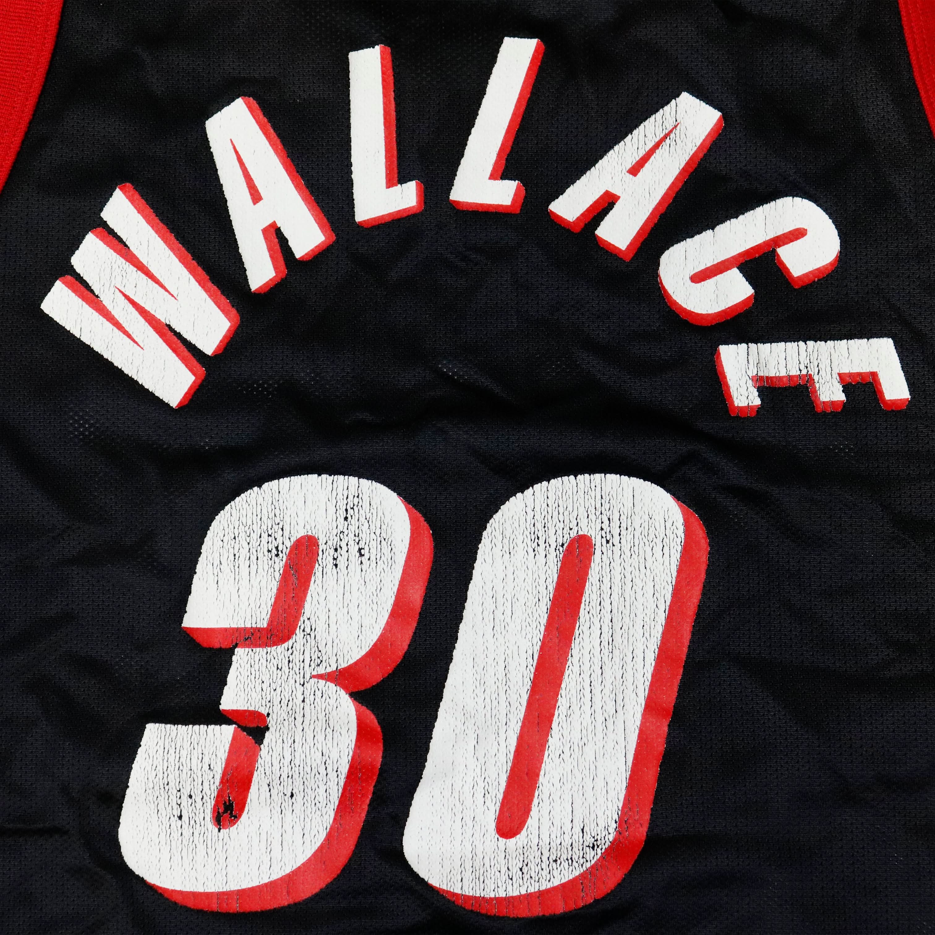 Vintage Champion Blazers Wallace 30 Mesh Basketball Jersey Size L