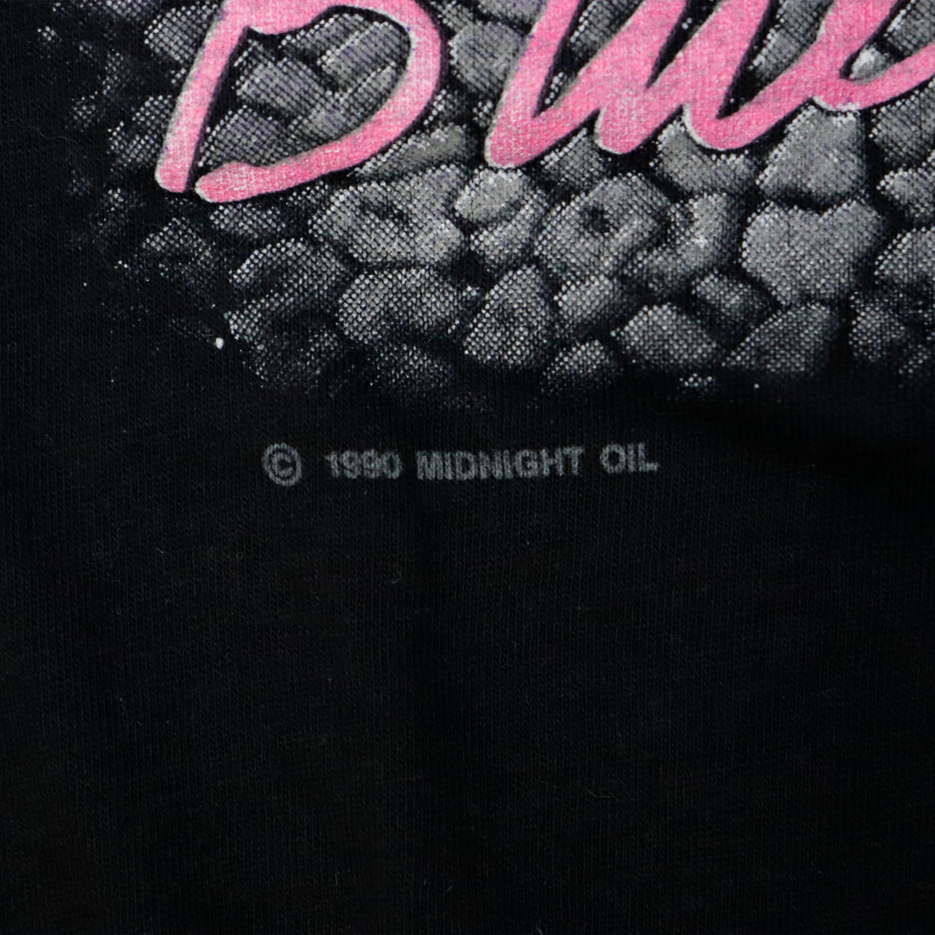 Vintage 1990 Brockum Midnight Oil Blue Sky Mining Graphic T-Shirt Size L
