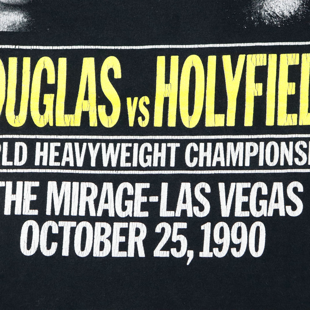 Vintage Mirage Douglas vs Holyfield Boxing 1990 Graphic T-Shirt Size XL