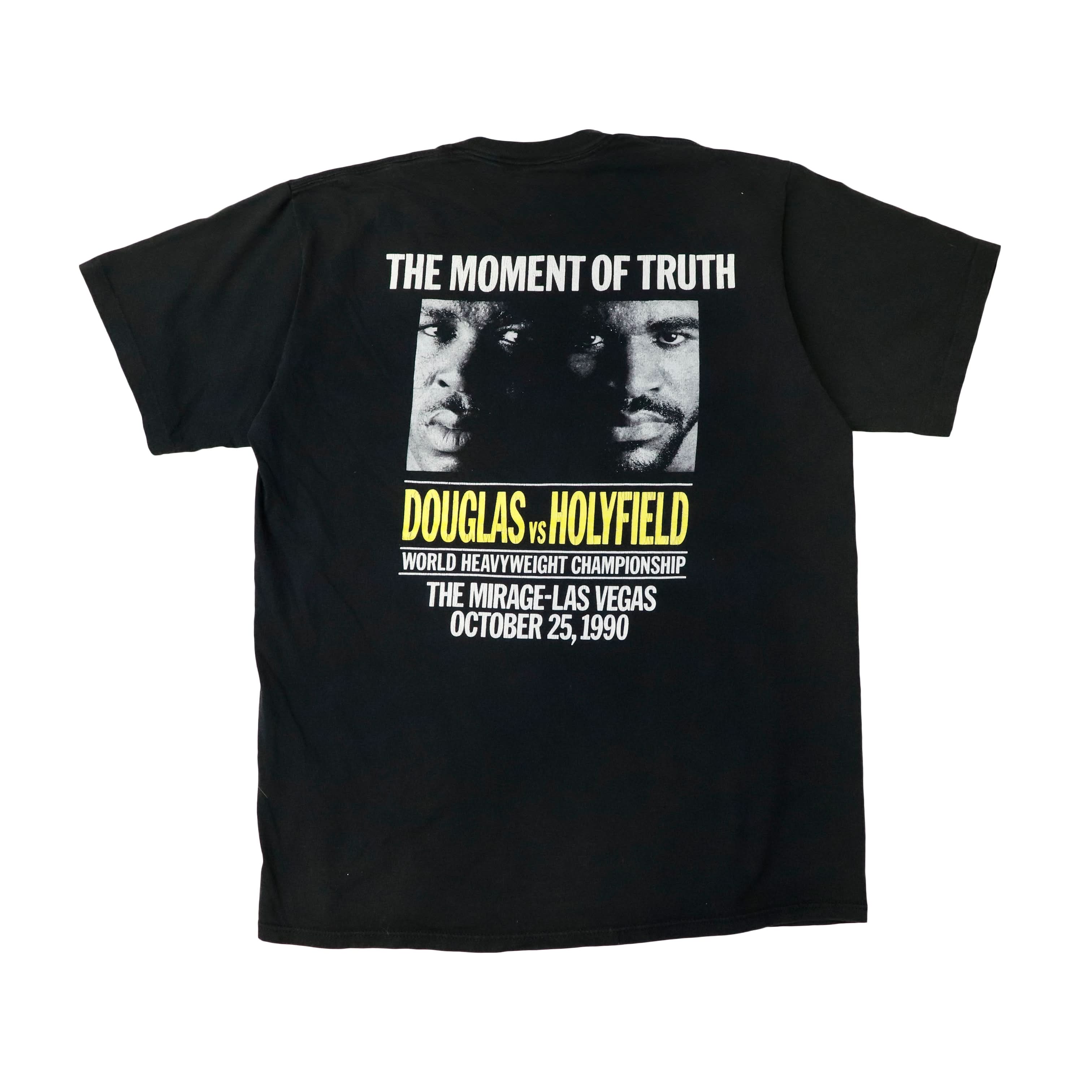 Vintage Mirage Douglas vs Holyfield Boxing 1990 Graphic T-Shirt Size XL