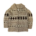 Vintage Hand Knit Cowichan Zip Sweater Size N/A