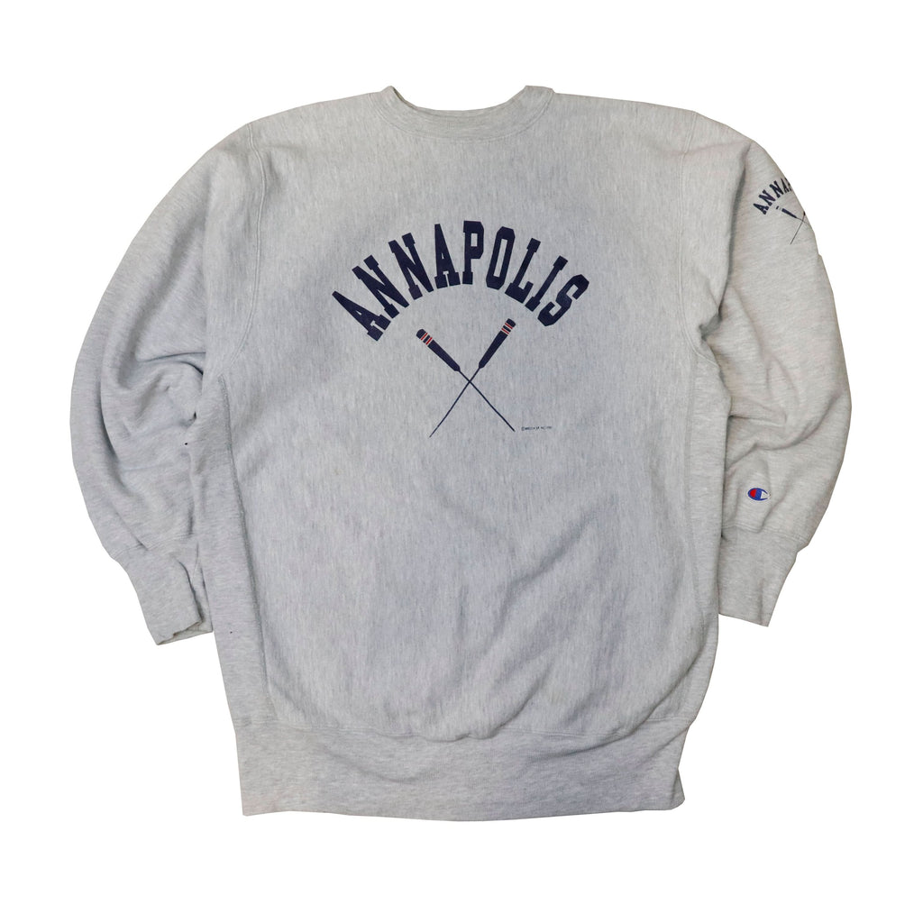 Vintage 1990 Champion Annapolis Reverse Weave Sweatshirt Size XXL