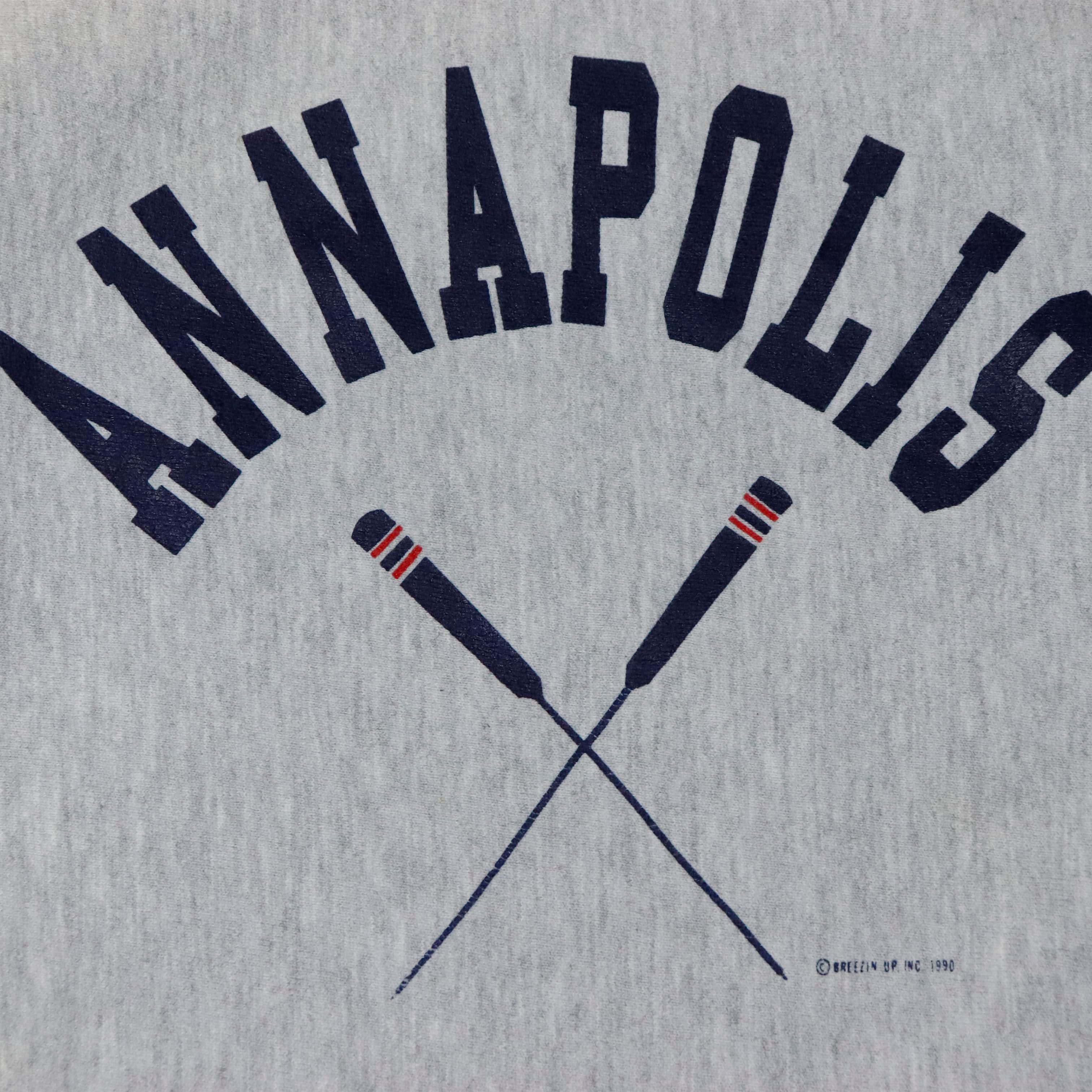 Vintage 1990 Champion Annapolis Reverse Weave Sweatshirt Size XXL