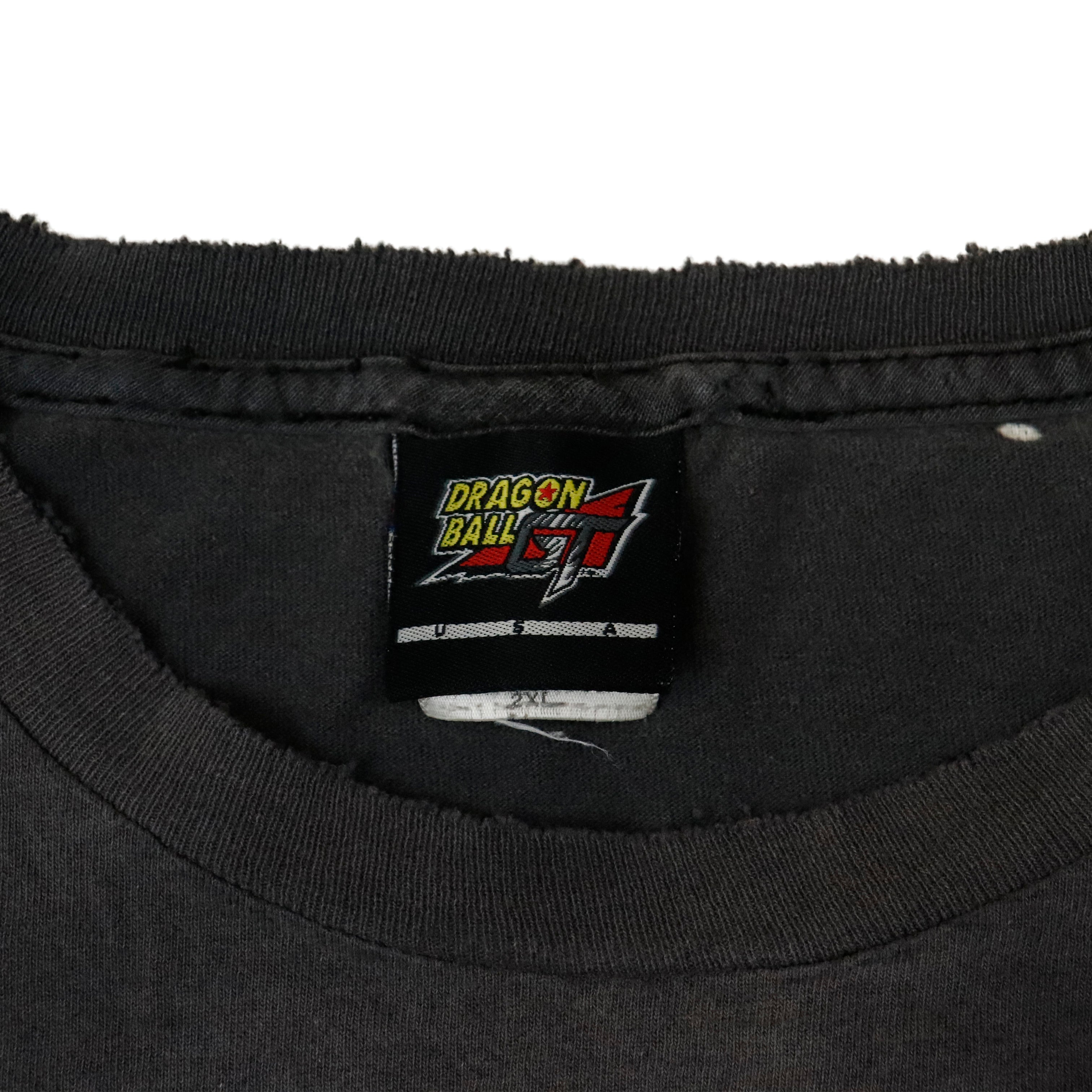 Vintage Dragon Ball GT Faded Graphic T-Shirt Size 2XL 90s