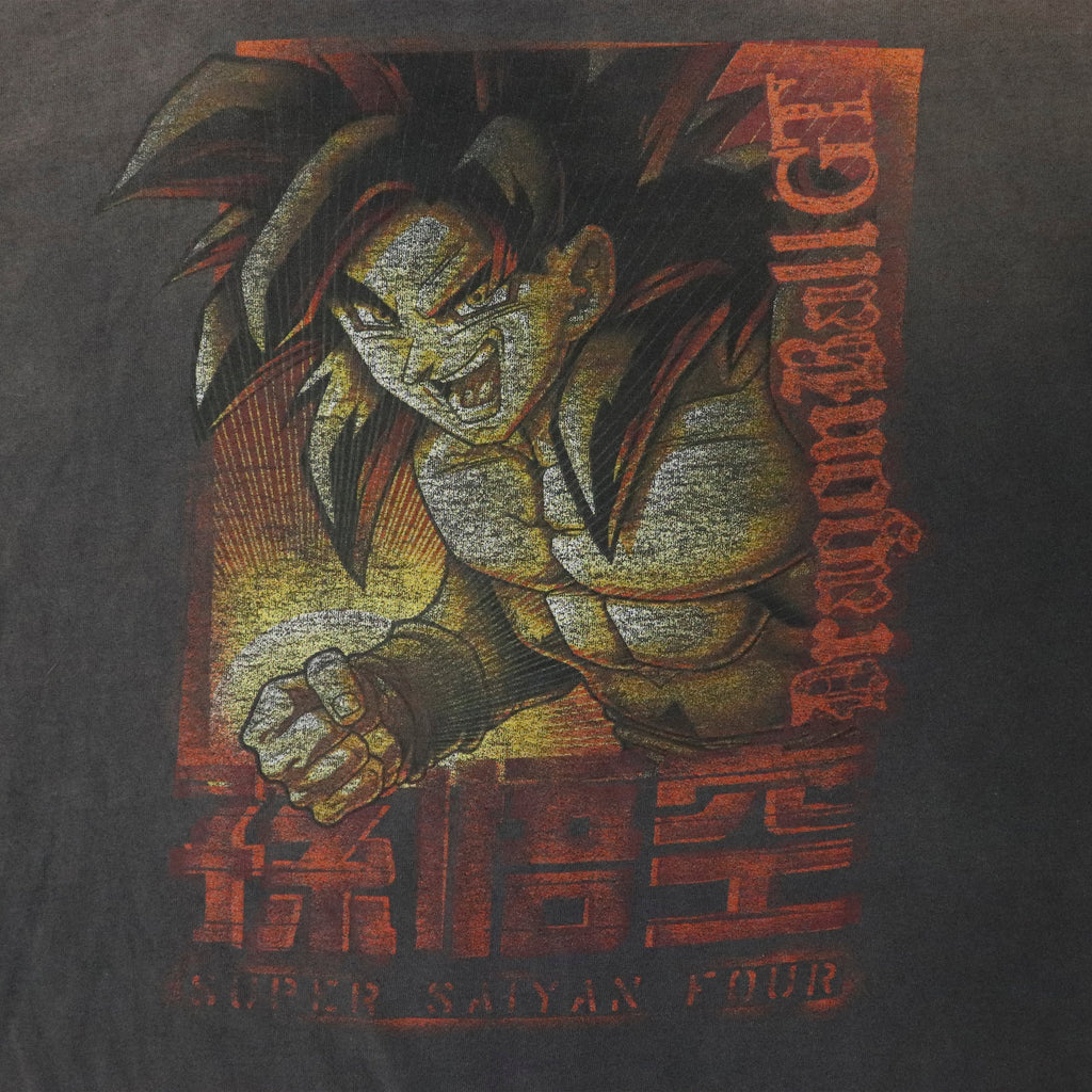 Vintage Dragon Ball GT Faded Graphic T-Shirt Size 2XL 90s