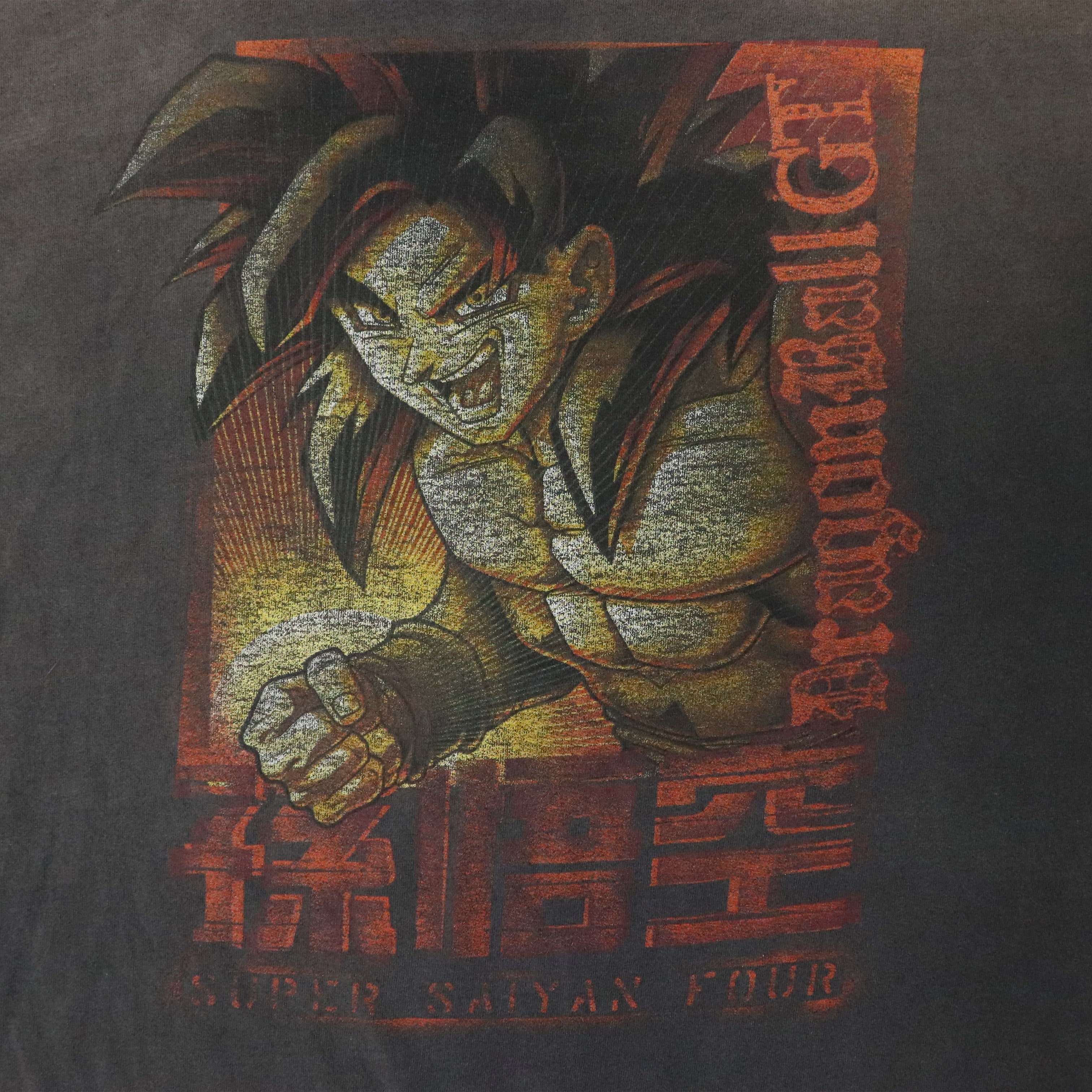 Vintage Dragon Ball GT Faded Graphic T-Shirt Size 2XL 90s