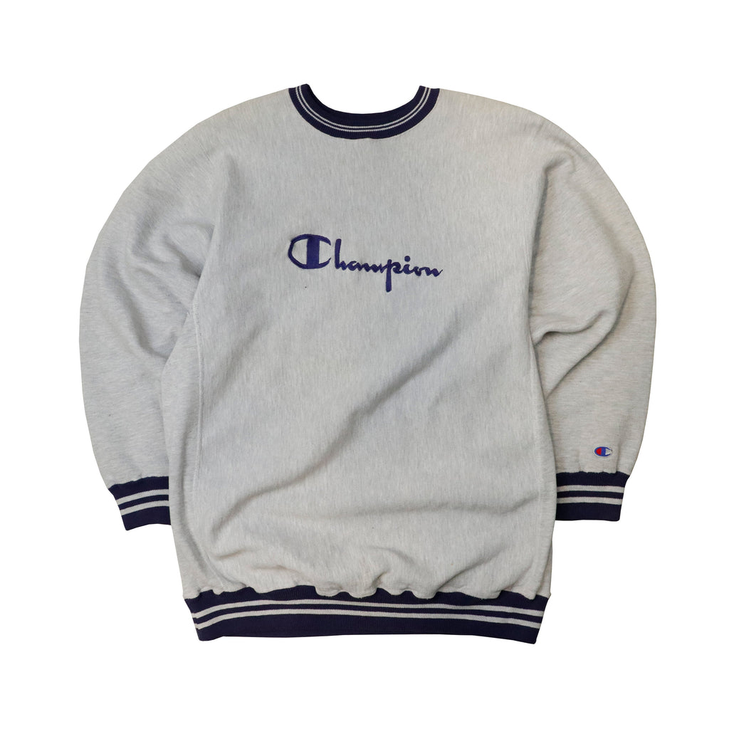 Vintage Champion Reverse Weave Embroidered Sweatshirt Size XXL