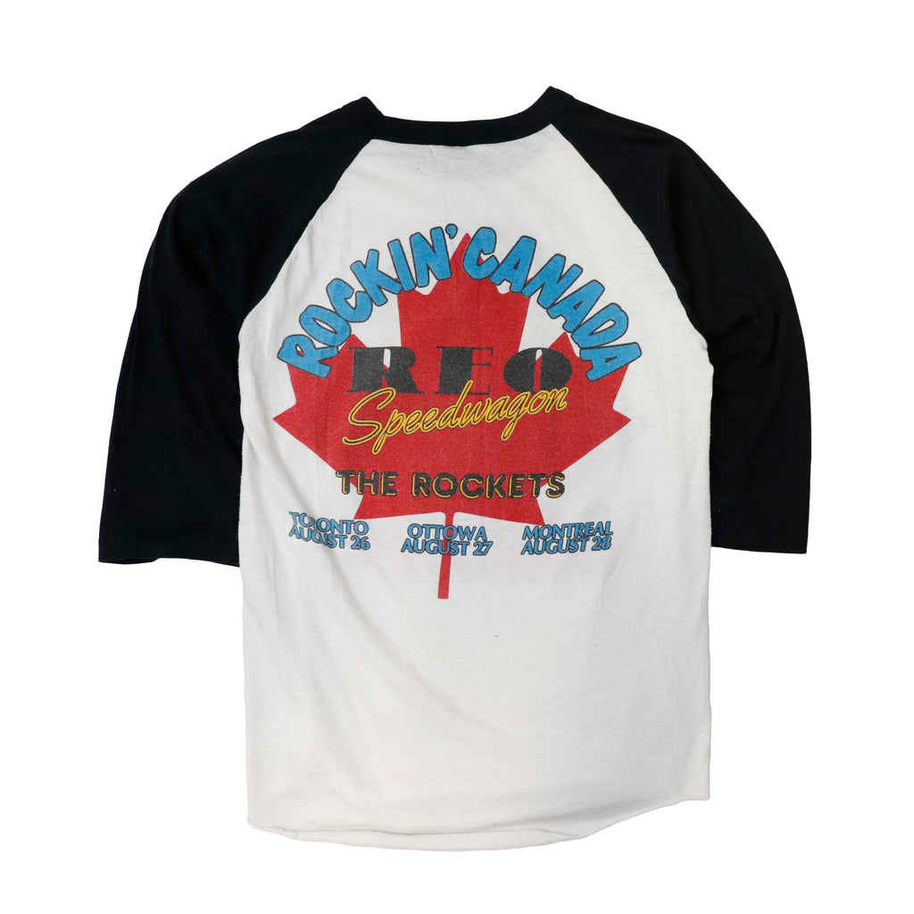 Vintage REO Speedwagon Live in Canada Raglan T-Shirt Size M
