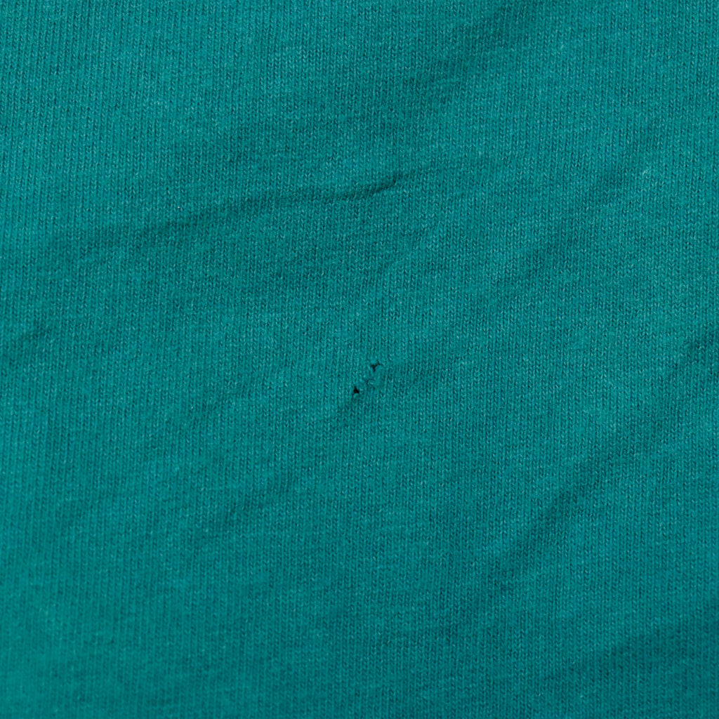 Vintage BOSS America Teal Hooded Pullover Sweatshirt Size M
