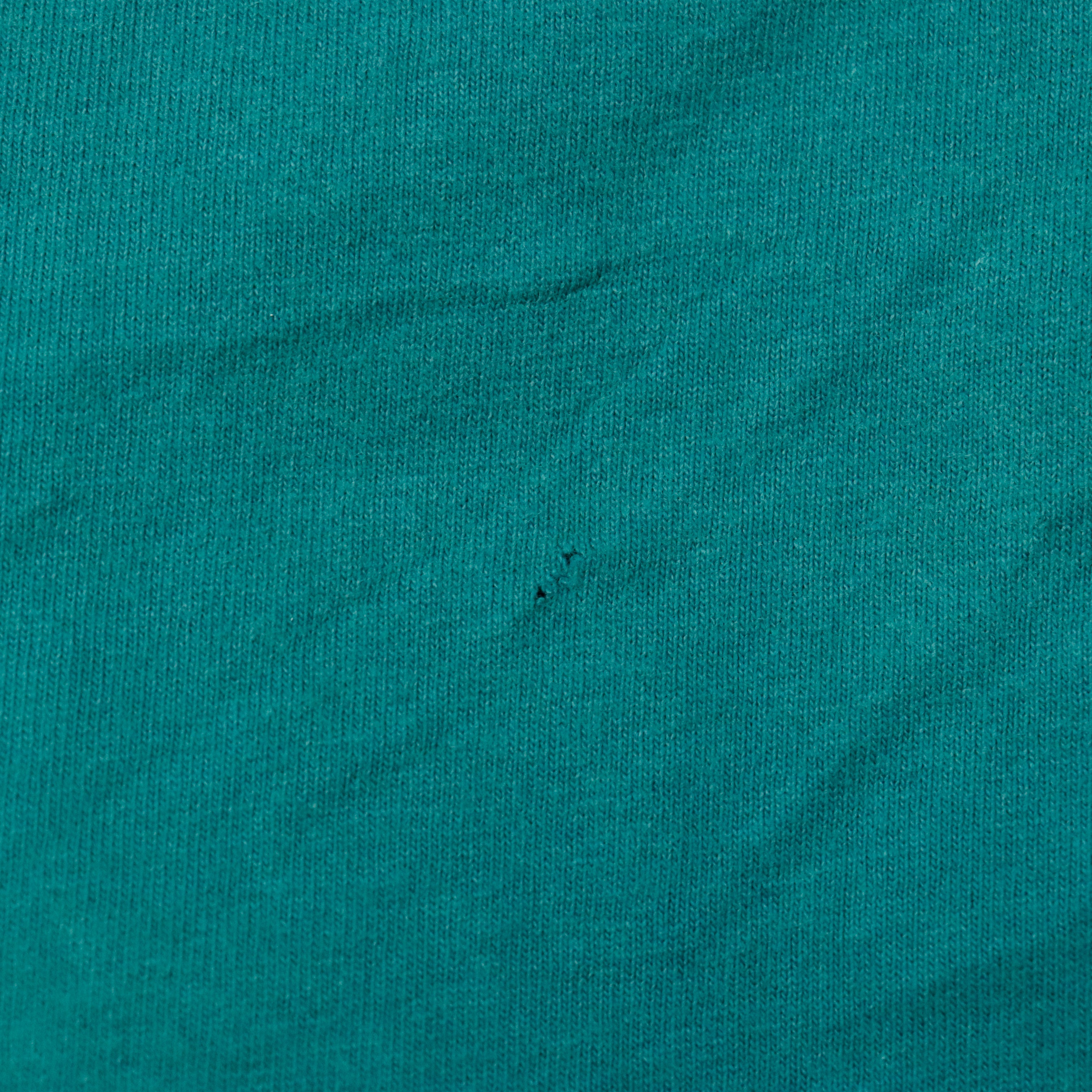 Vintage BOSS America Teal Hooded Pullover Sweatshirt Size M