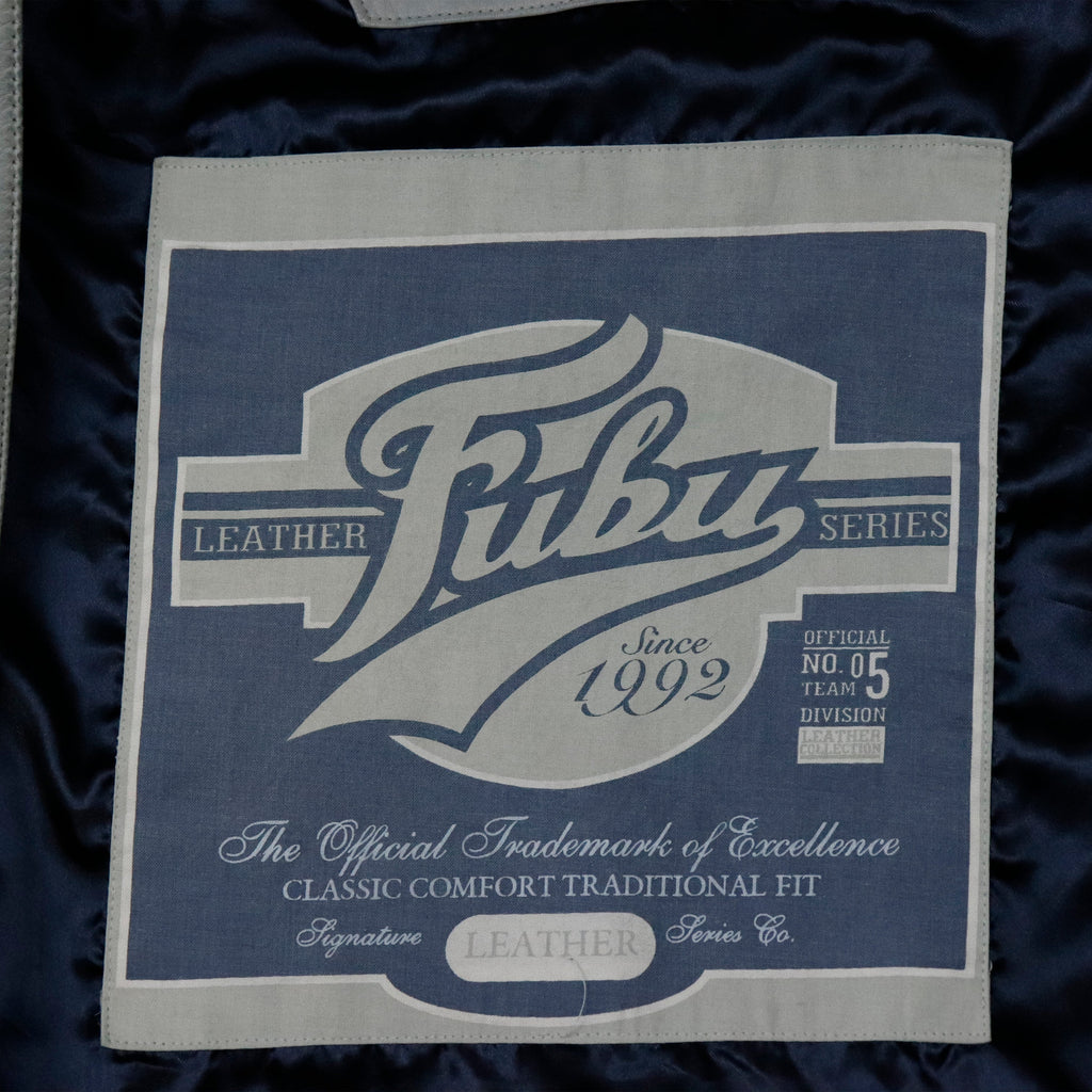Vintage FUBU League 05 Leather Varsity Jacket Size L