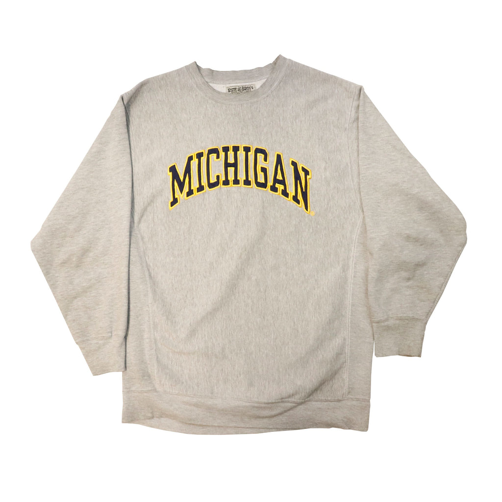 Vintage Steve and Barry's Michigan Embroidered Sweatshirt Size L