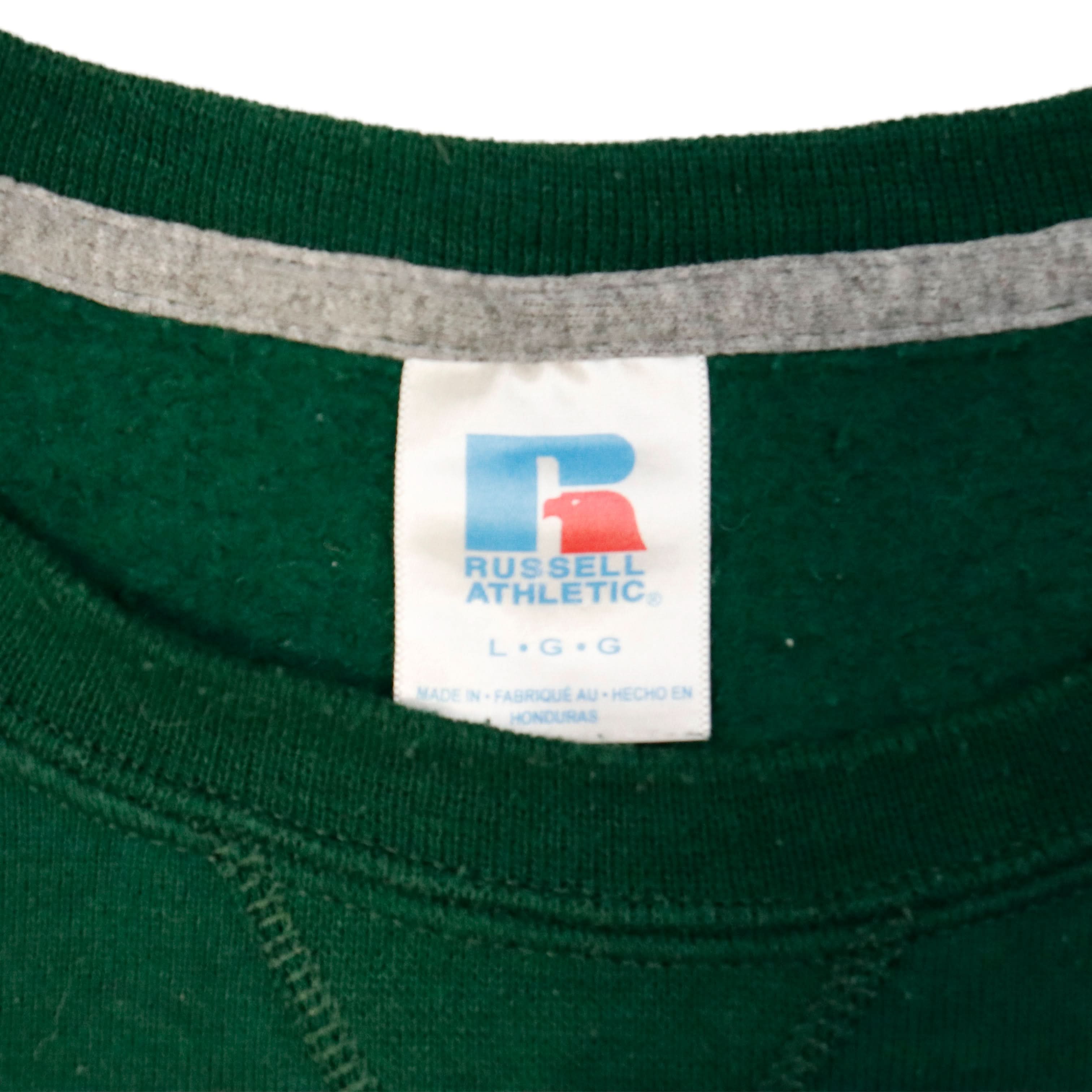Vintage Russell Athletic Michigan State University Green Sweatshirt Size L