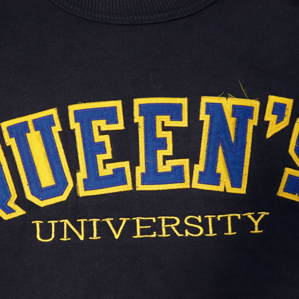 Vintage Marshlands Queen's University Embroidered Sweatshirt Size L