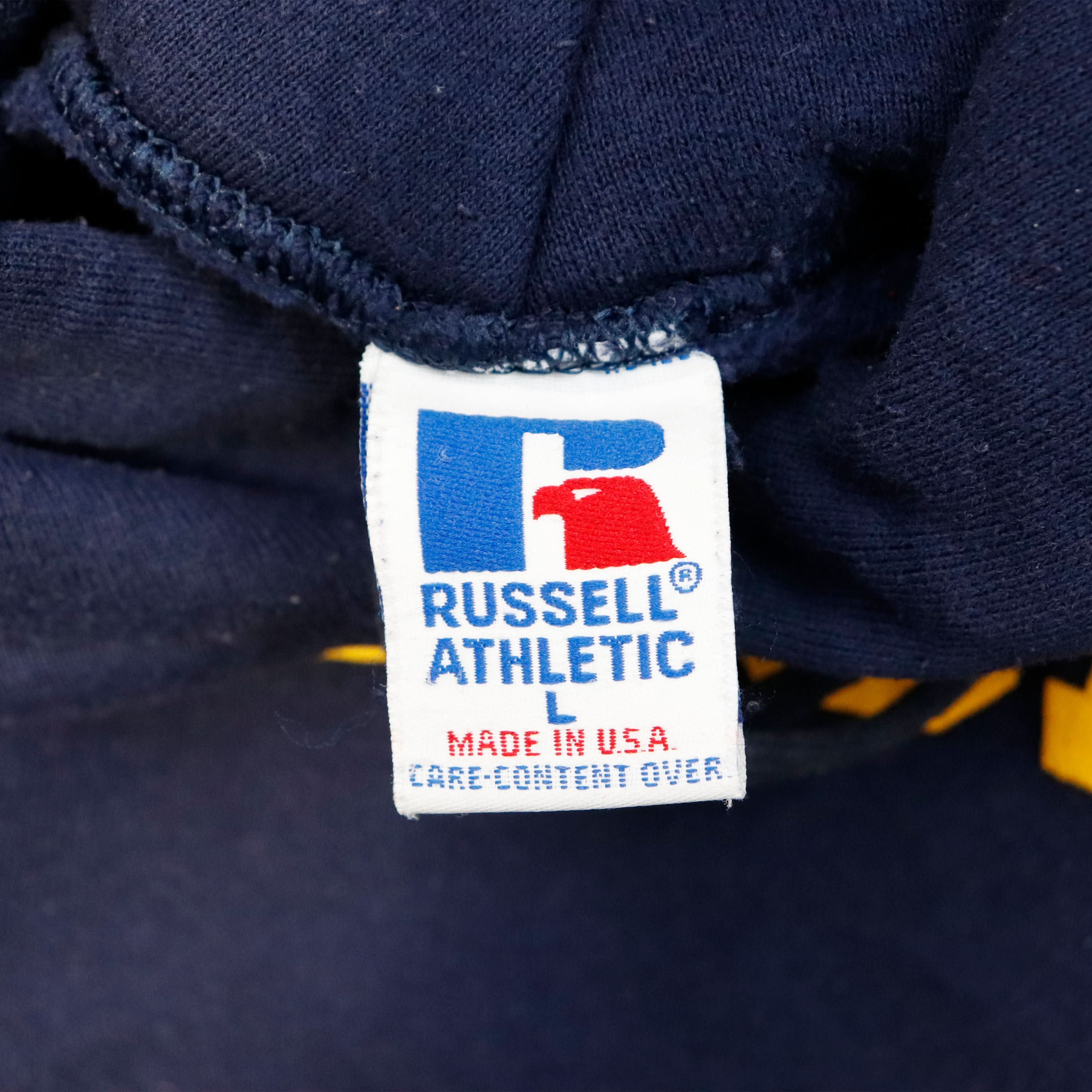 Vintage Russell Athletic Michigan Graphic Hoodie Size L