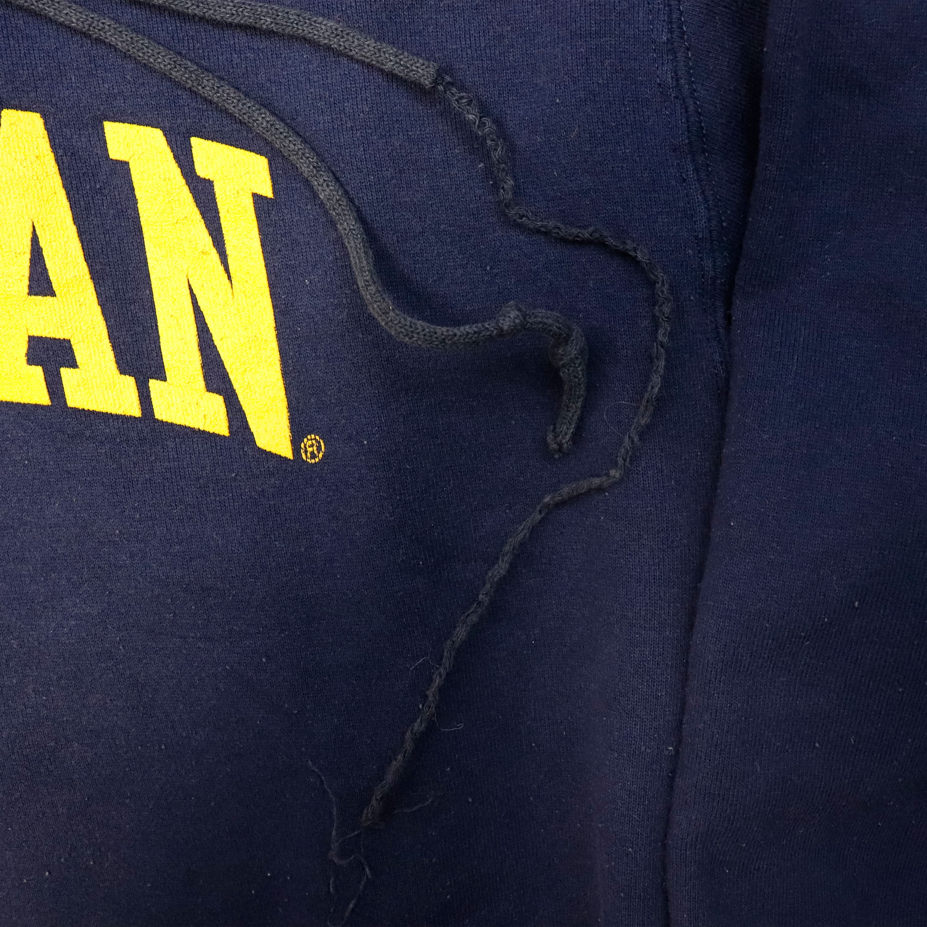 Vintage Russell Athletic Michigan Graphic Hoodie Size L