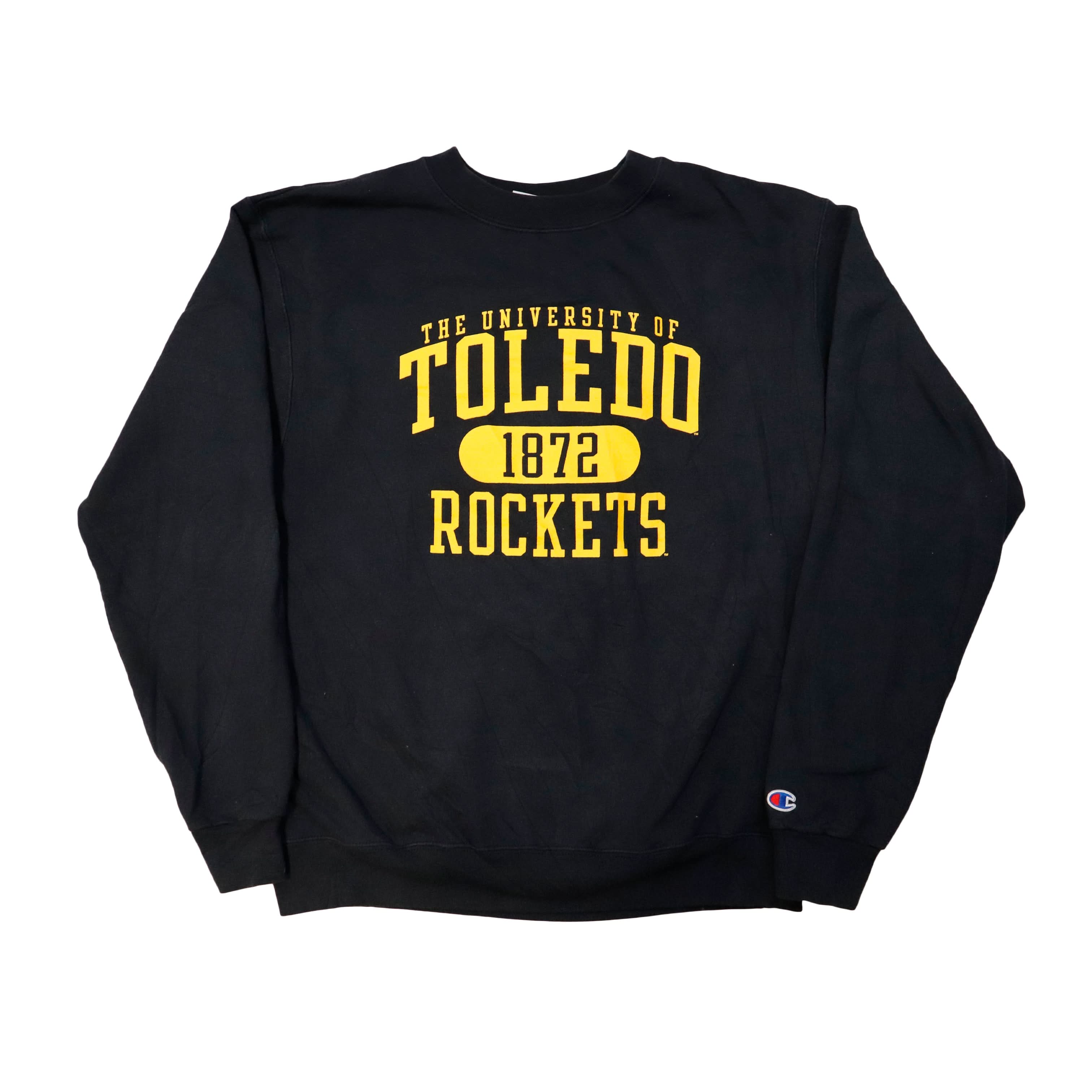 Vintage Champion University of Toledo Rockets Sweatshirt Size M