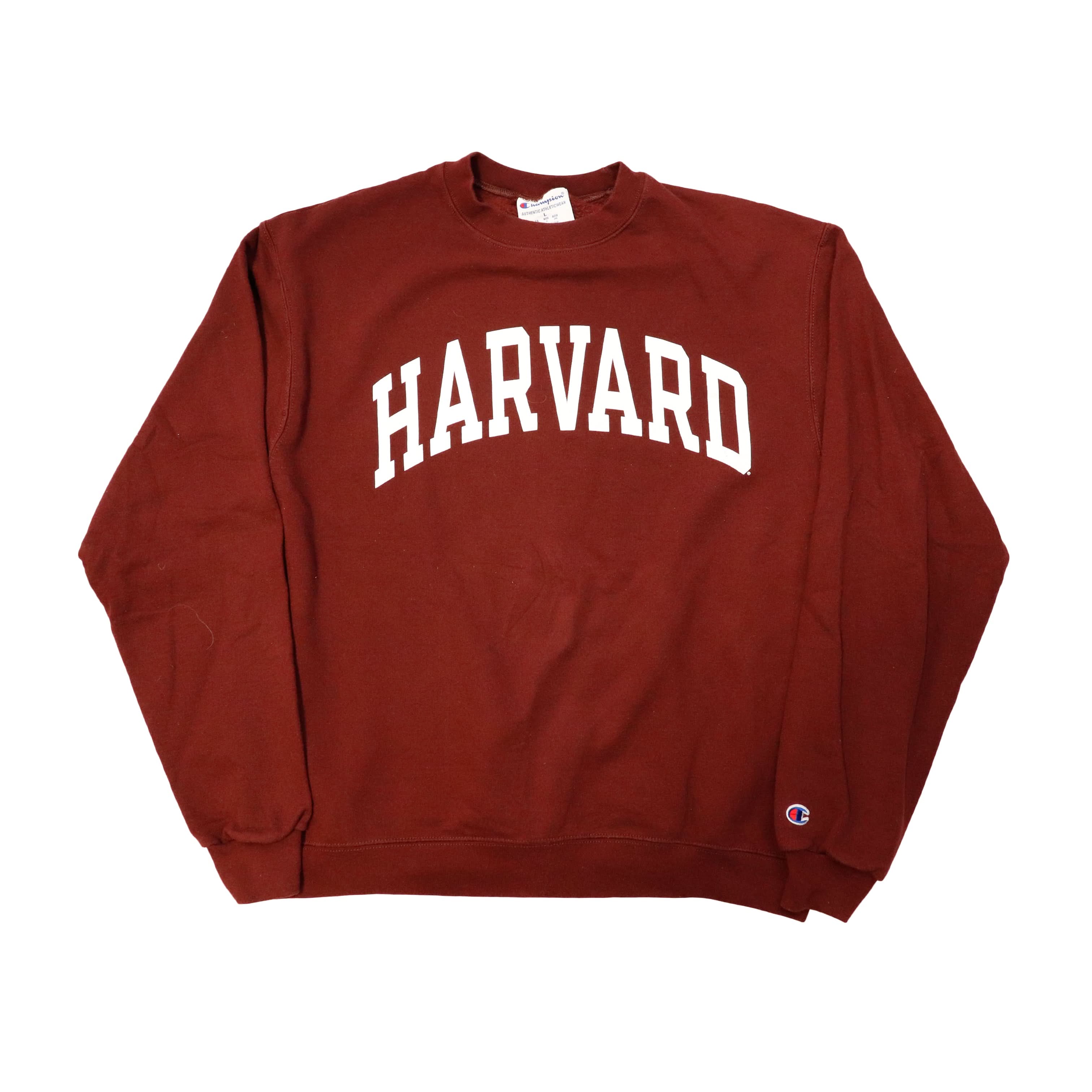 Vintage Harvard Champion Maroon Crewneck Sweatshirt Size N/A