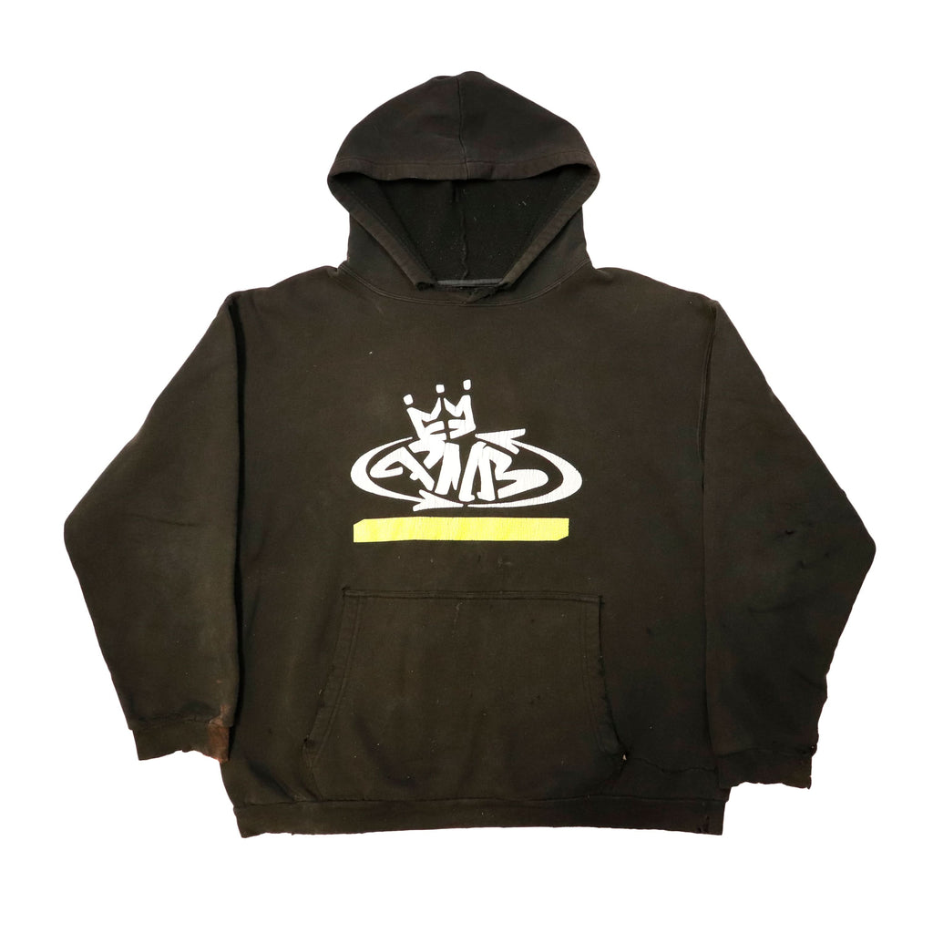 Vintage Graffiti Crown Graphic Hoodie Size N/A