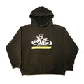Vintage Graffiti Crown Graphic Hoodie Size N/A