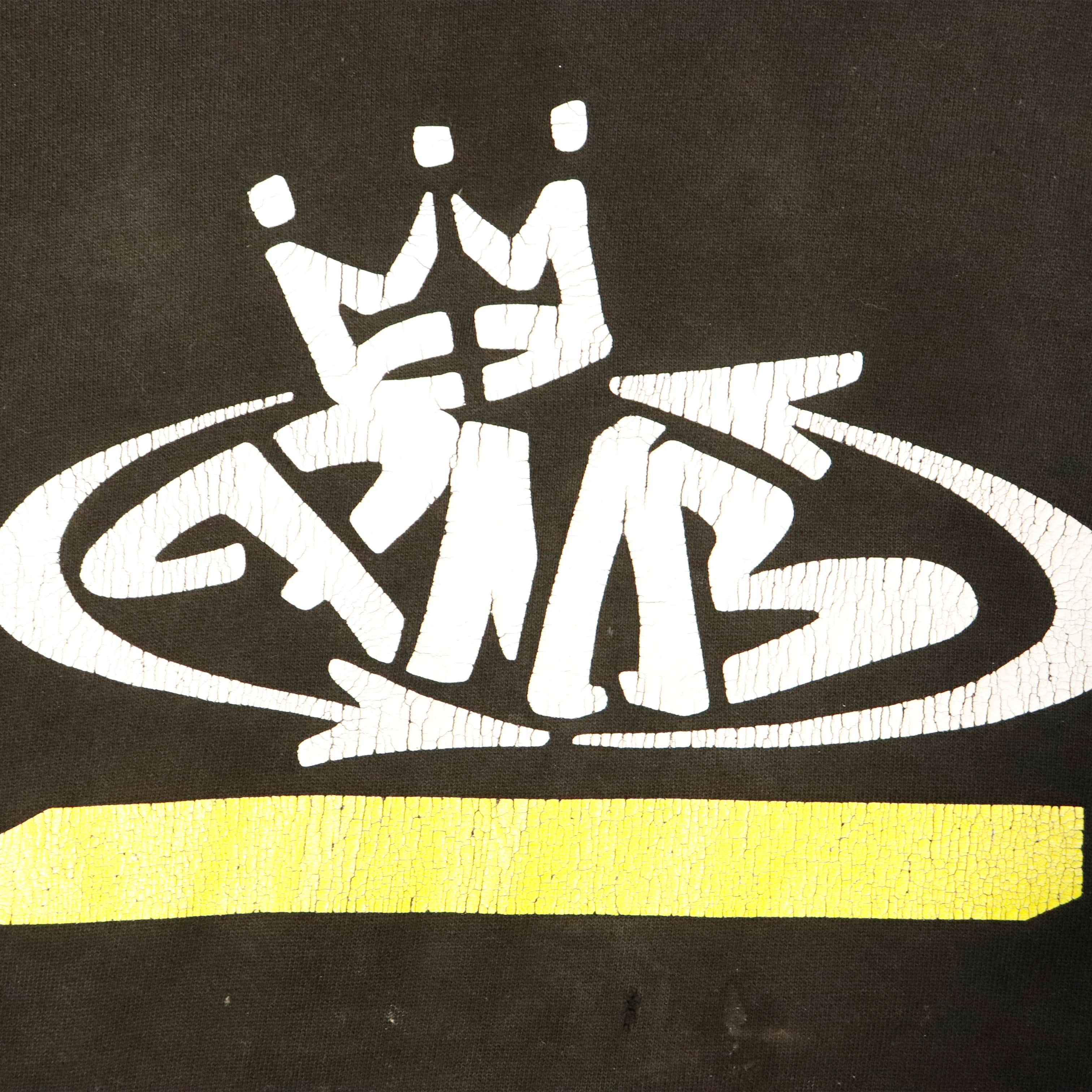 Vintage Graffiti Crown Graphic Hoodie Size N/A