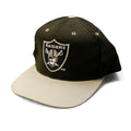 Vintage Raiders Black and White Snapback Hat Size One Size