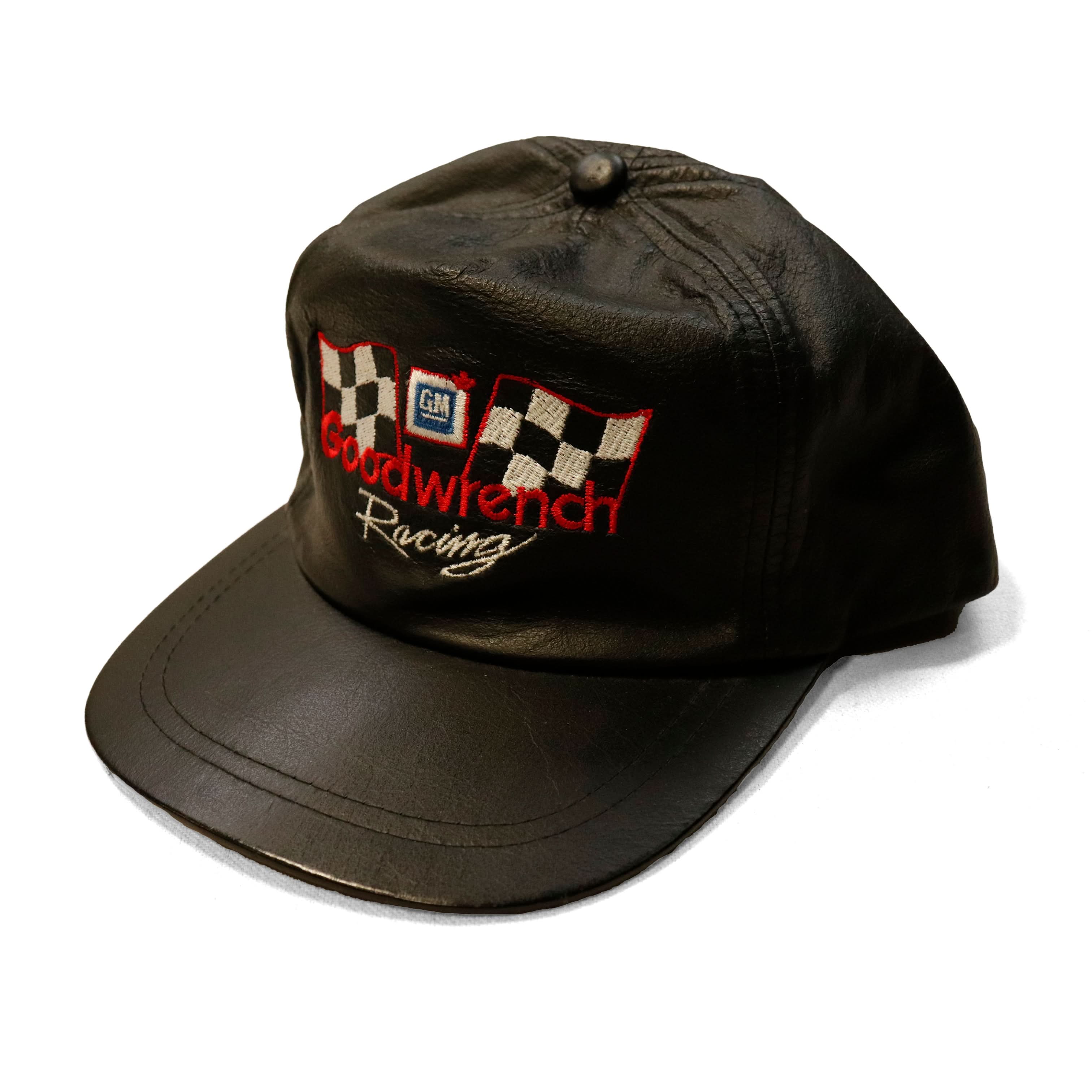 Vintage AJM Goodwrench Racing Leather Hat Size One Size