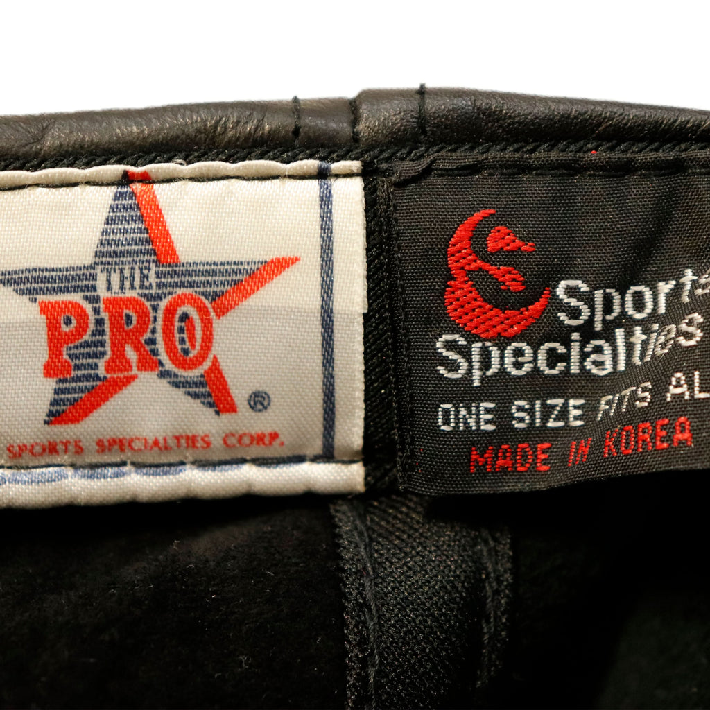 Vintage Houston Oilers Leather Snapback Hat Size One Size Script