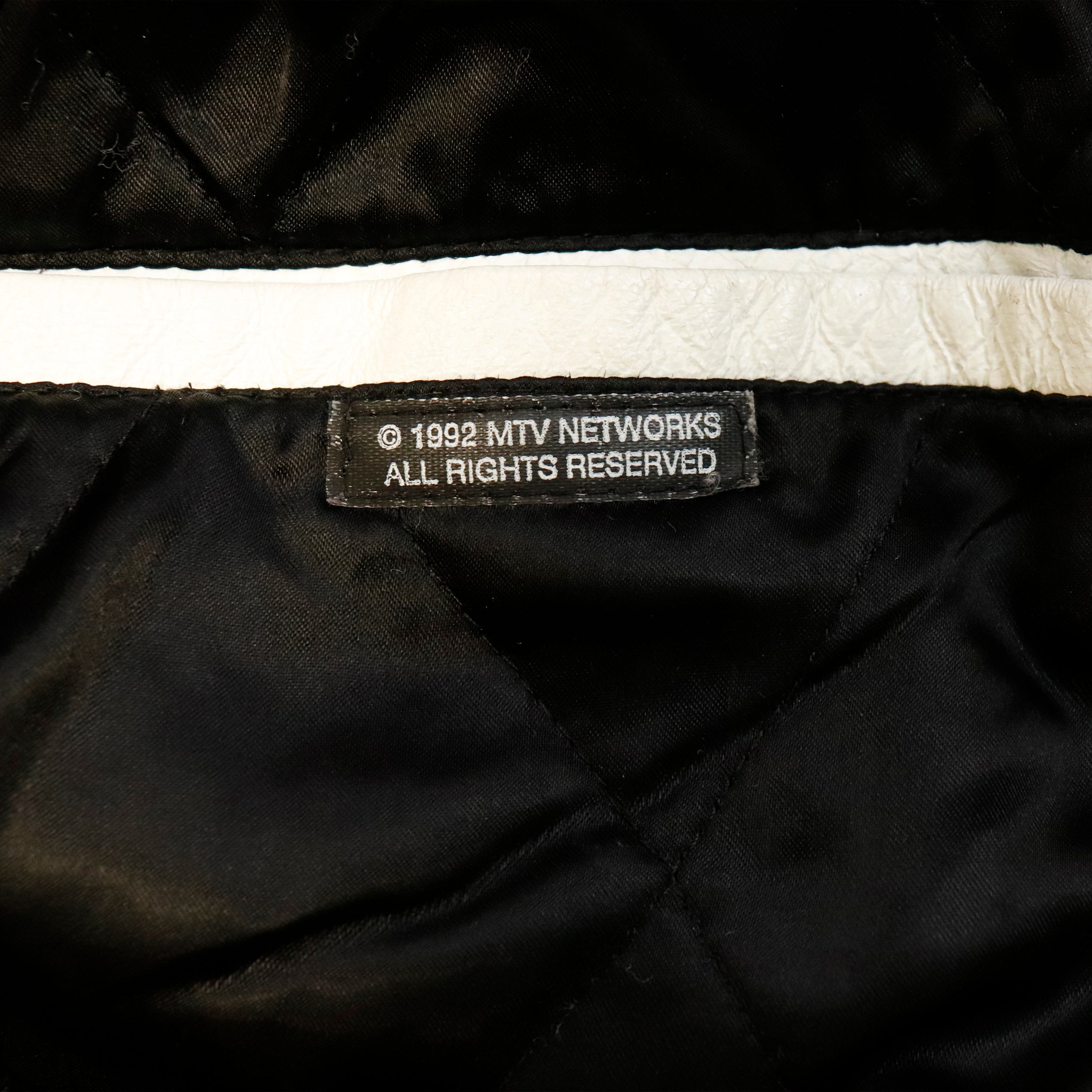 Vintage 1992 YO MTV Rap leather Hooded jacket Size XL RARE!