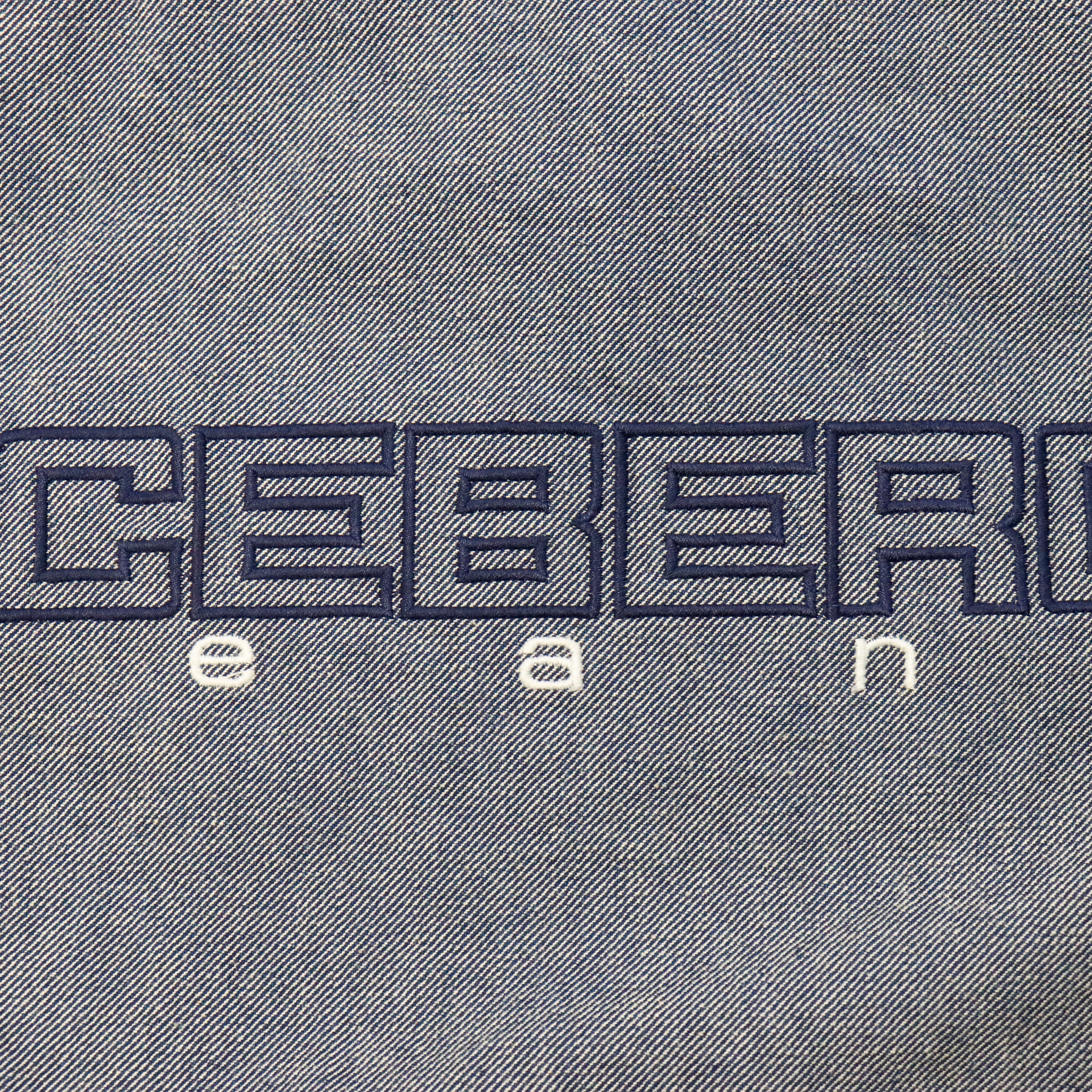 Vintage Iceberg Jeans Embroidered Logo Denim Jacket