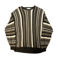 Vintage Alexander Lloyd striped textured 3D knit sweater Size XXXL