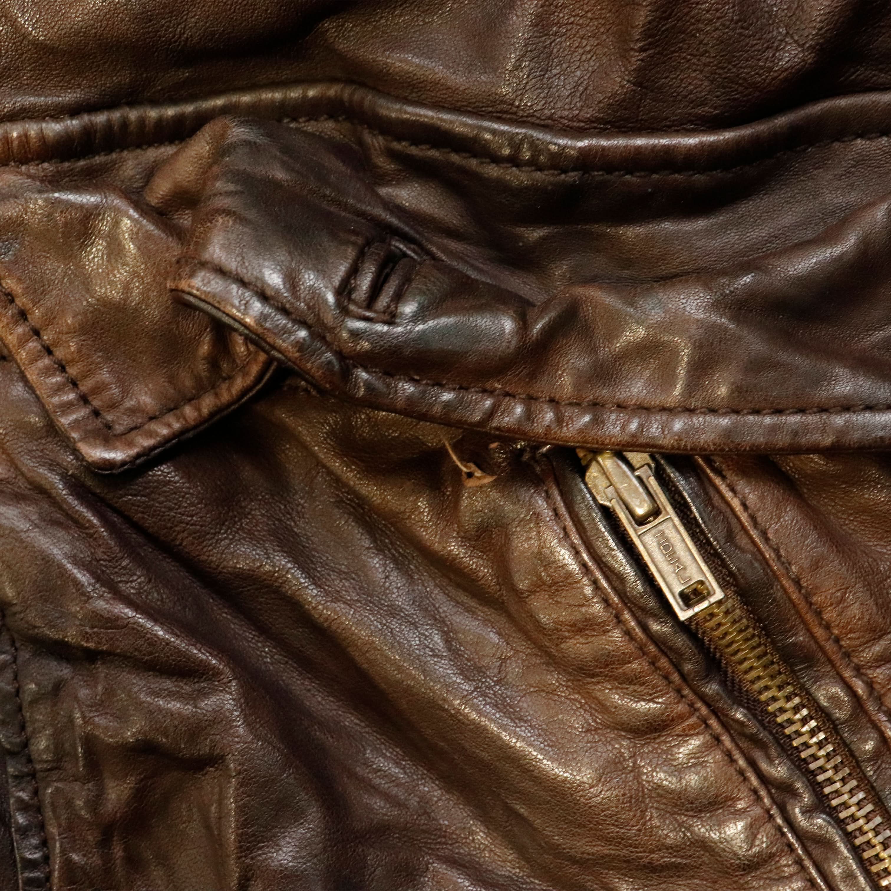 Vintage Diesel distressed leather jacket 90s designer rare