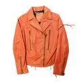 Vintage Diesel lace-up leather moto jacket