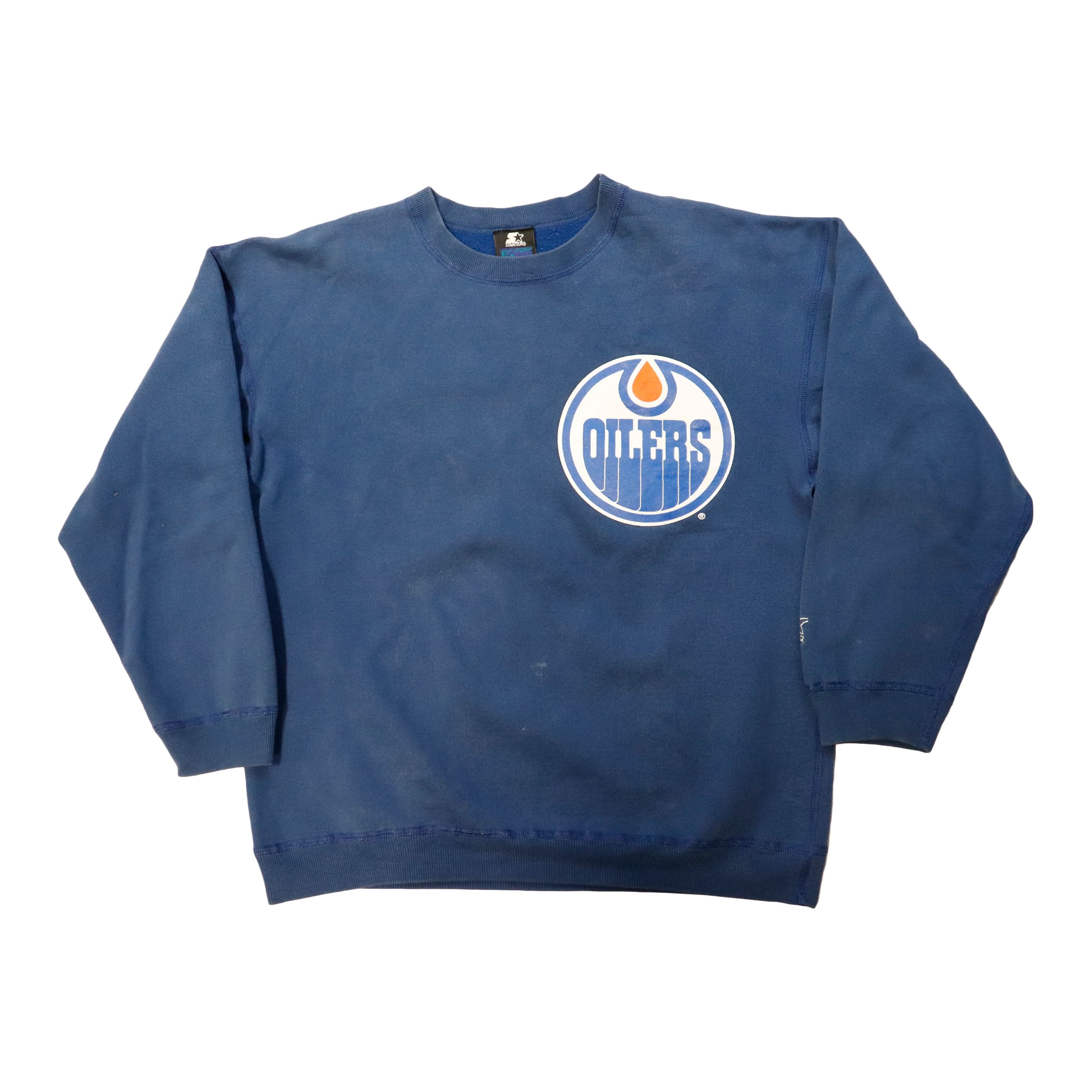 Vintage Starter Edmonton Oilers Logo Sweatshirt Size N/A