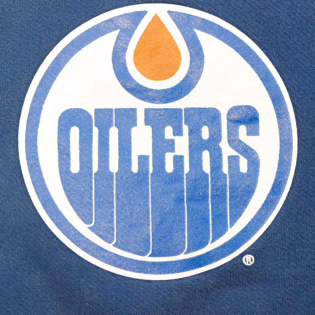 Vintage Starter Edmonton Oilers Logo Sweatshirt Size N/A