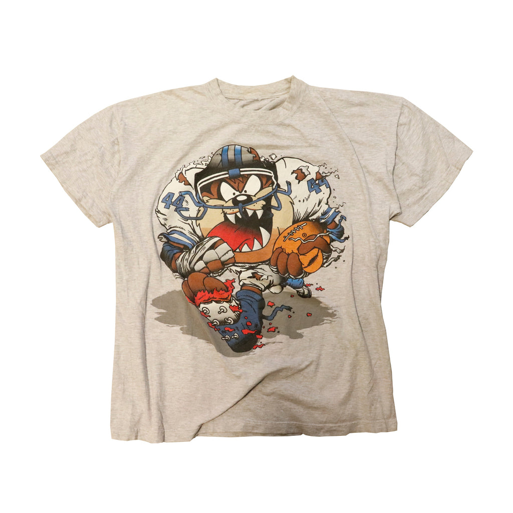 Vintage 1994 Taz football graphic T-Shirt Big Print