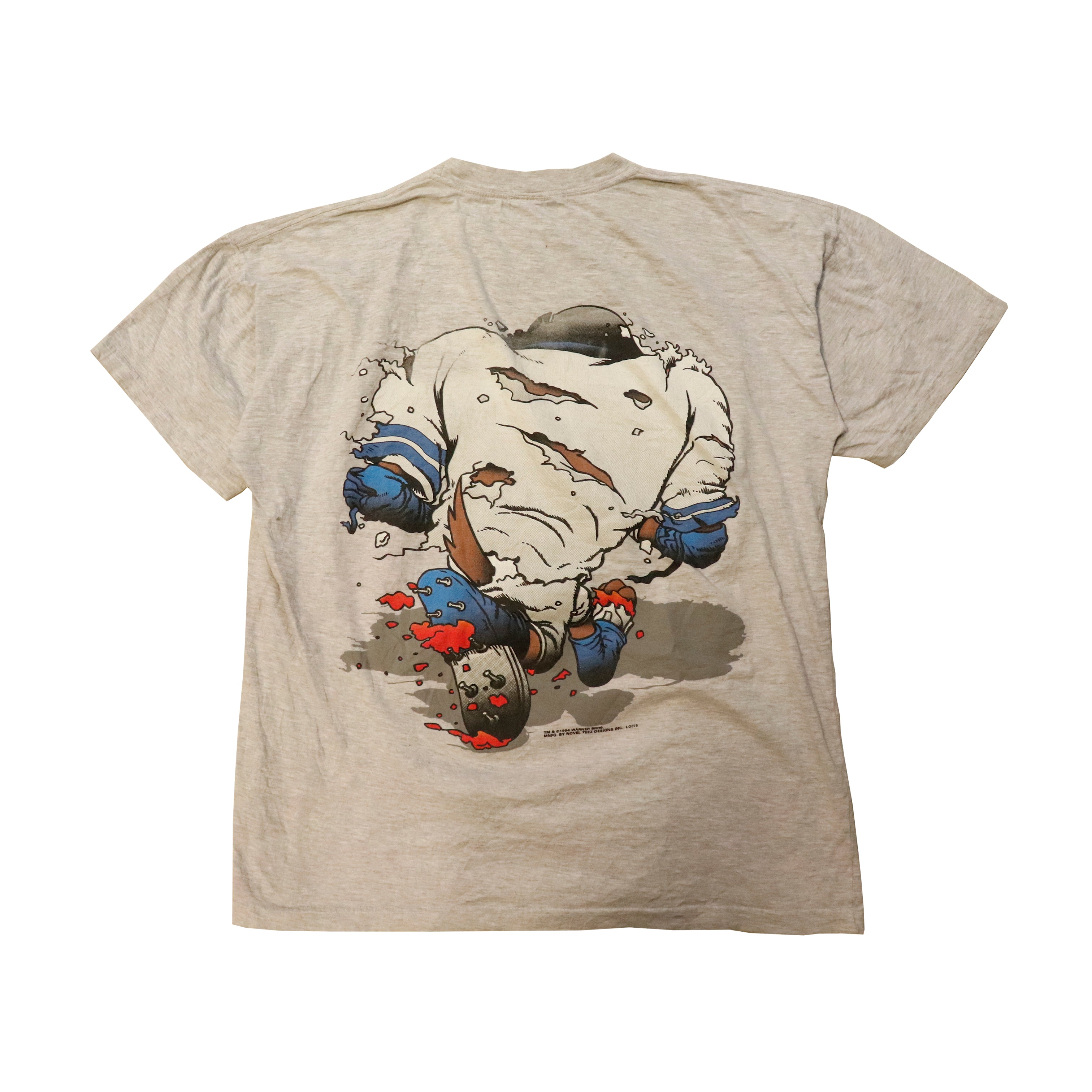 Vintage 1994 Taz football graphic T-Shirt Big Print
