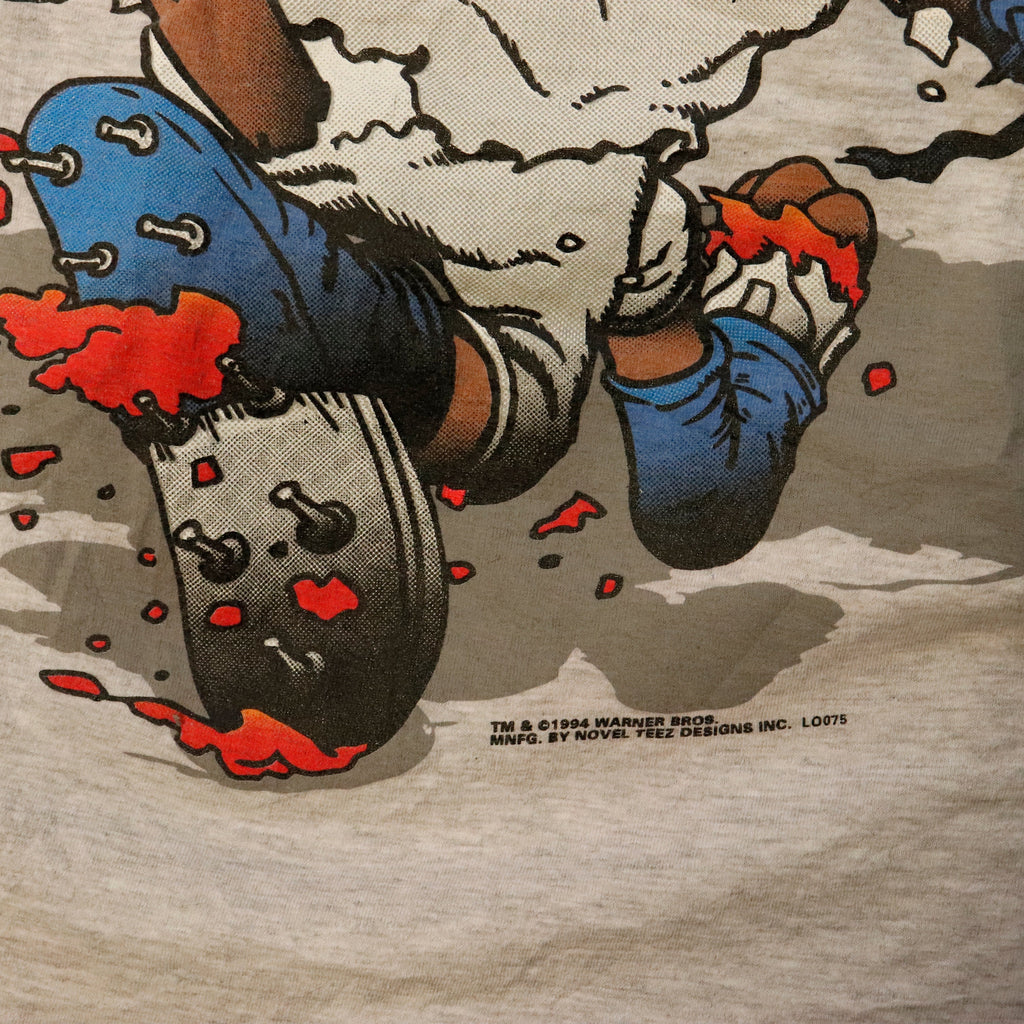 Vintage 1994 Taz football graphic T-Shirt Big Print