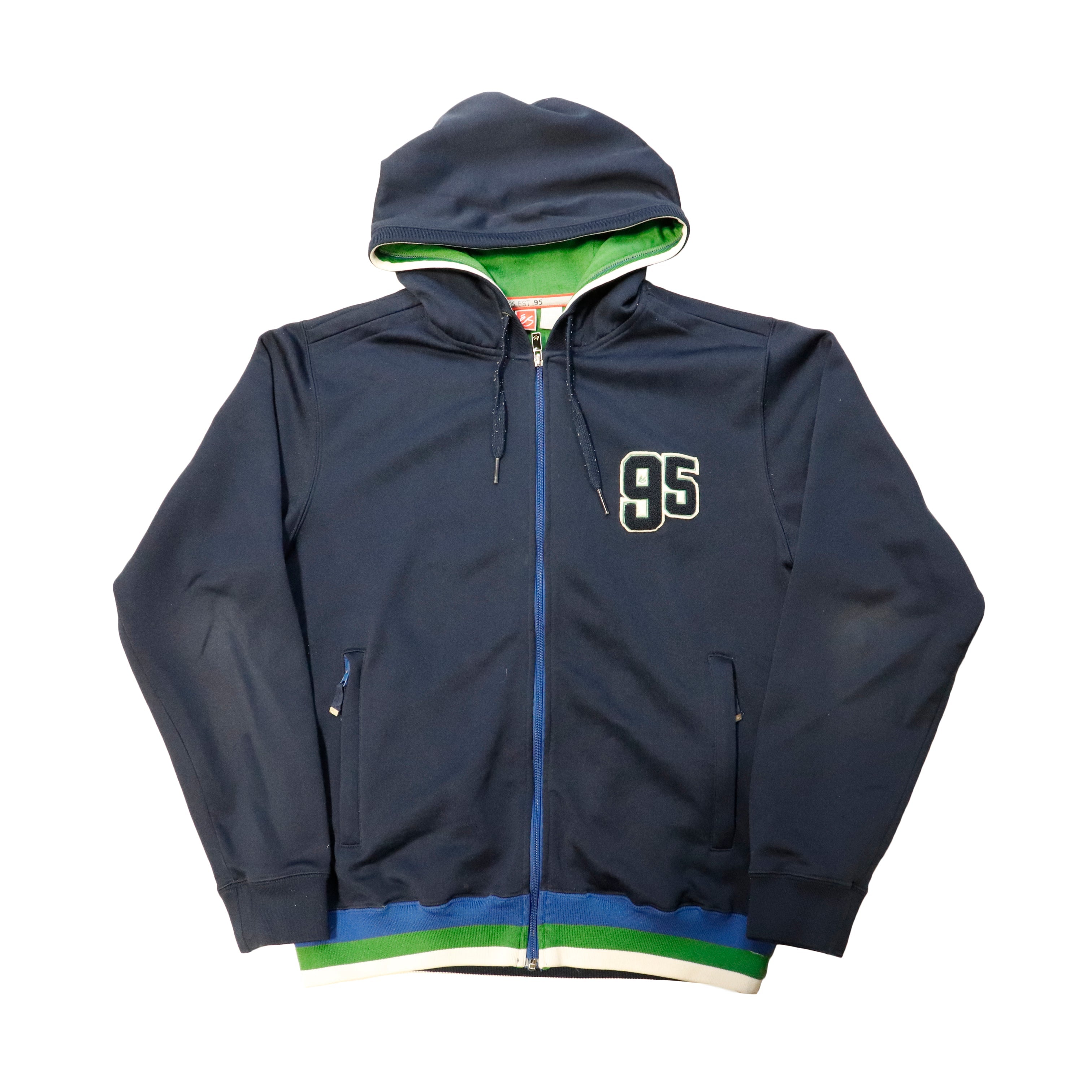Vintage Es 95 Embroidered 95 Zip-Up Hoodie Size M
