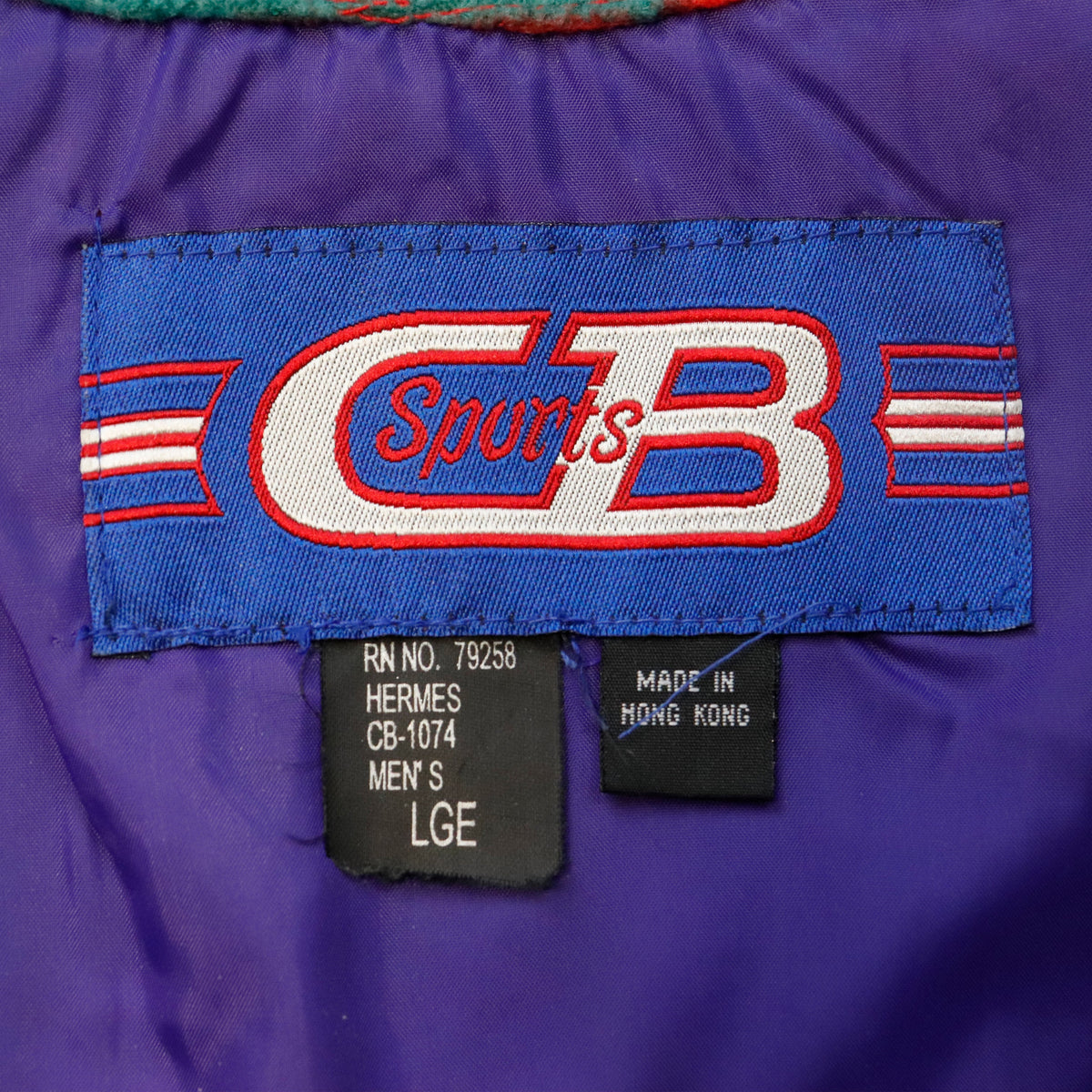 Vintage Sports CB Southwestern Pattern Fleece Jacket Size L