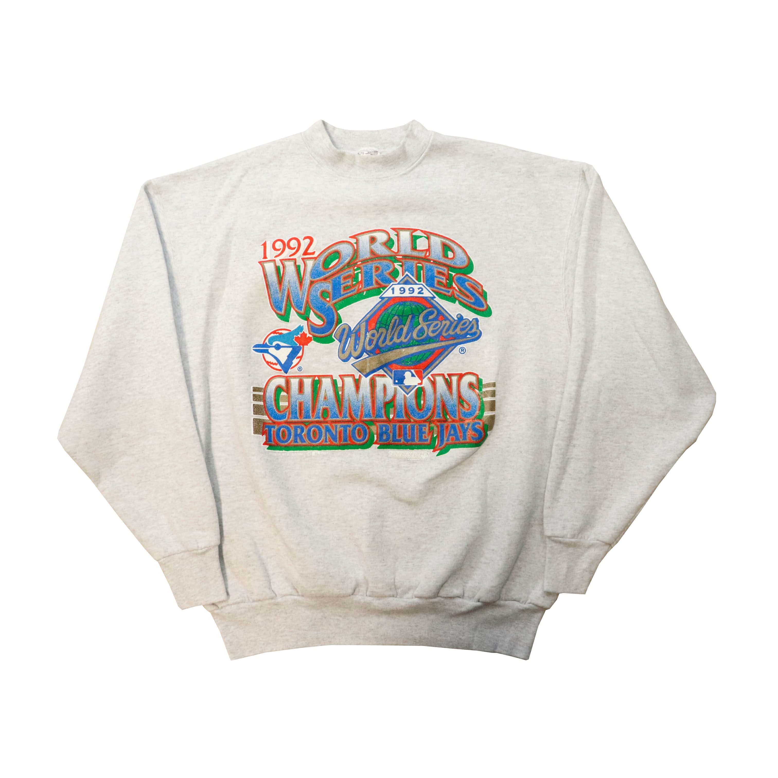 Vintage 1992 Toronto Blue Jays World Series Champions Crewneck Sweatshirt Size XL
