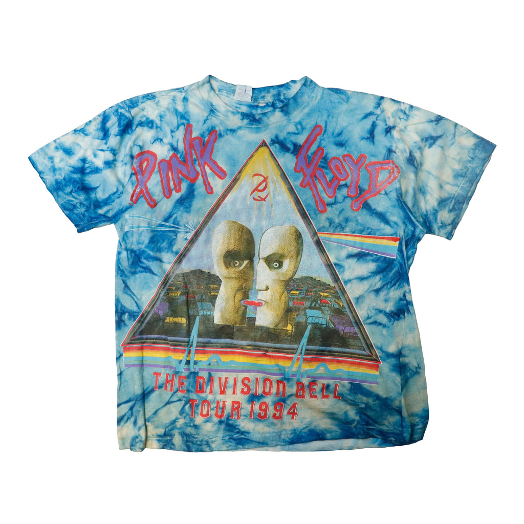 Vintage Pink Floyd The Division Bell Tour 1994 Graphic T-Shirt Size L Tye Dye