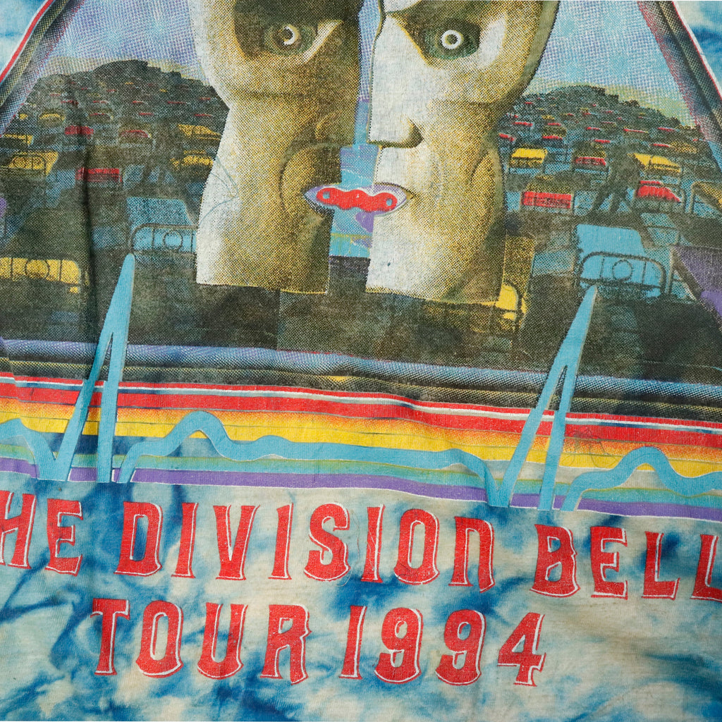 Vintage Pink Floyd The Division Bell Tour 1994 Graphic T-Shirt Size L Tye Dye