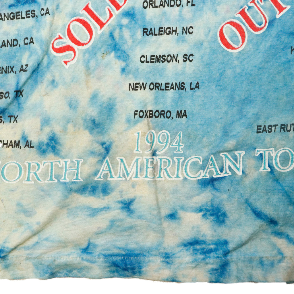 Vintage Pink Floyd The Division Bell Tour 1994 Graphic T-Shirt Size L Tye Dye