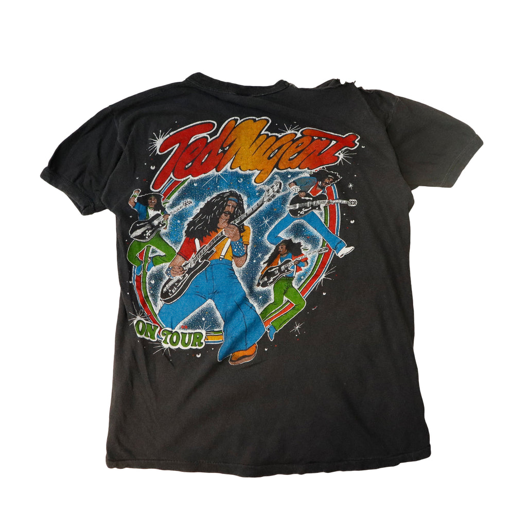 Vintage 80s Ted Nugent Legend Valley Jam Graphic T-Shirt Size M