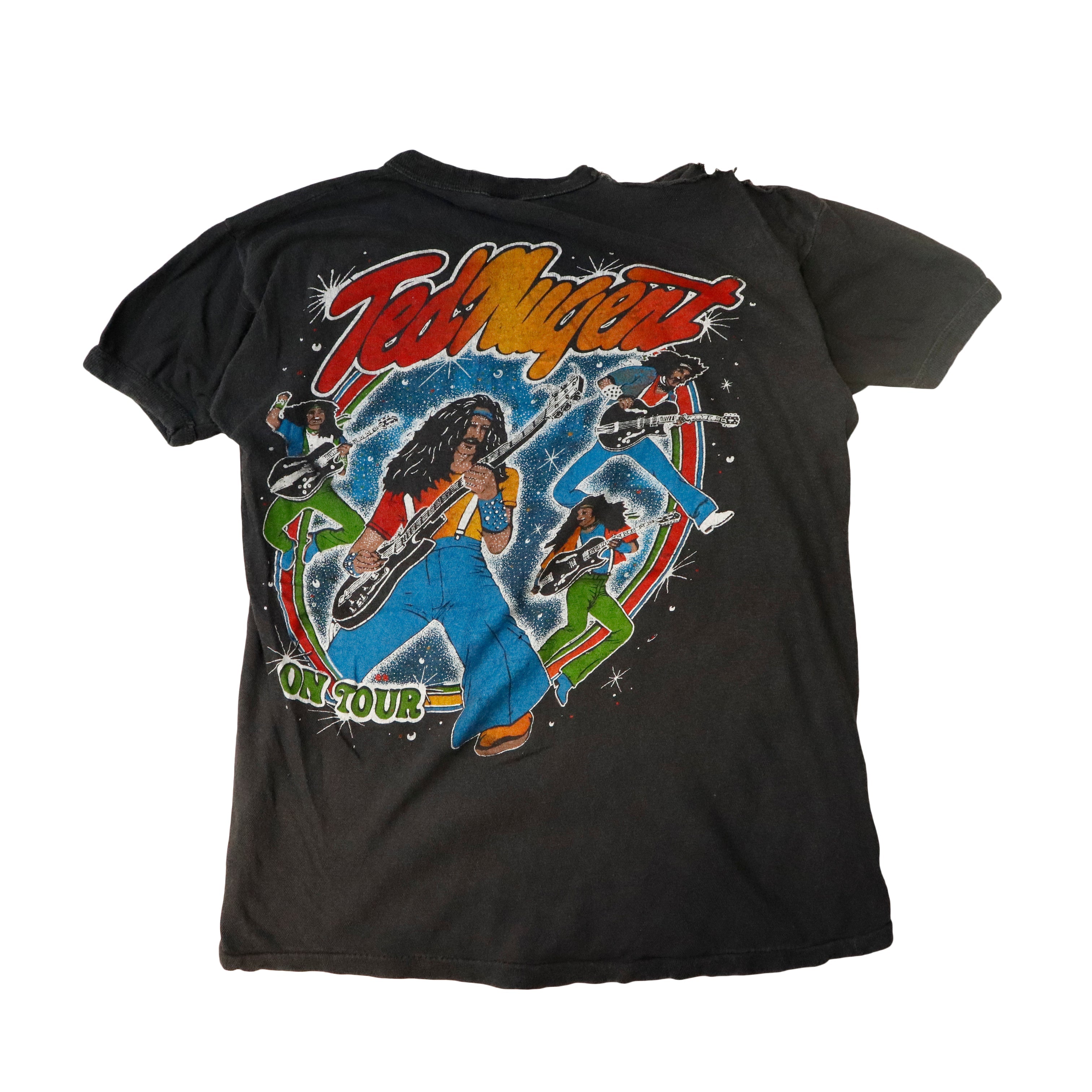 Vintage 80s Ted Nugent Legend Valley Jam Graphic T-Shirt Size M