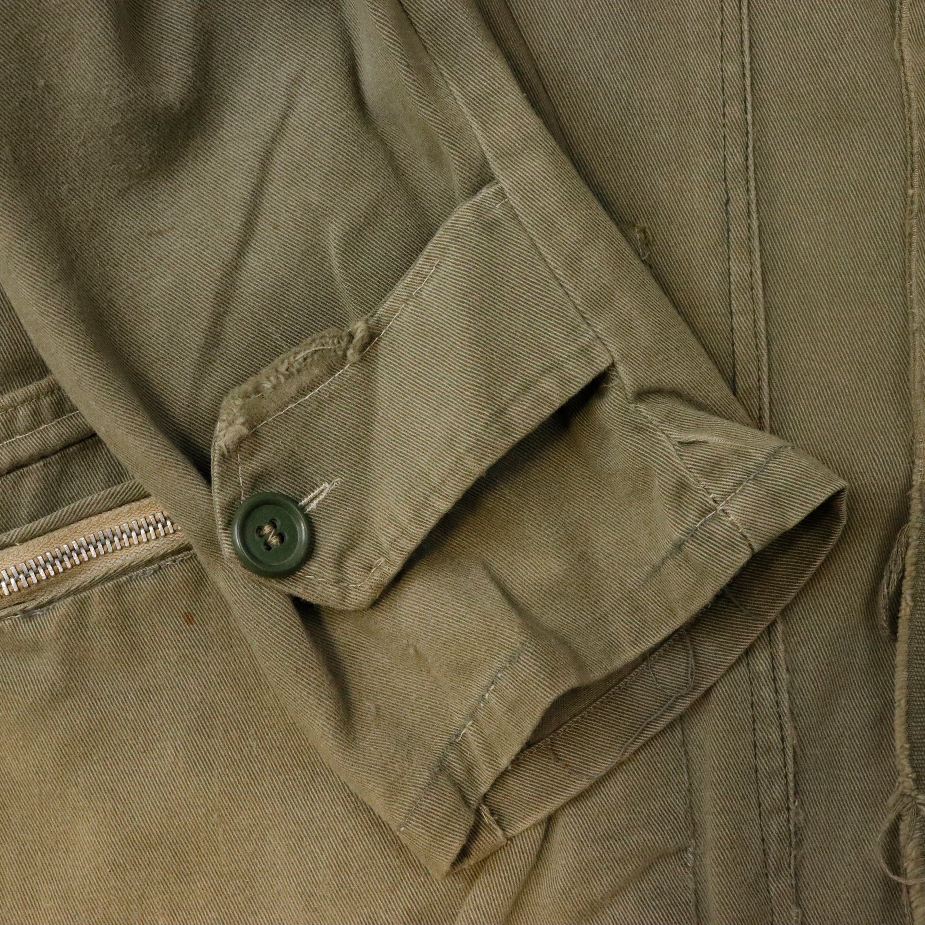 Vintage RARE Hunting Jacket 50s unique pocket details Fishing Army