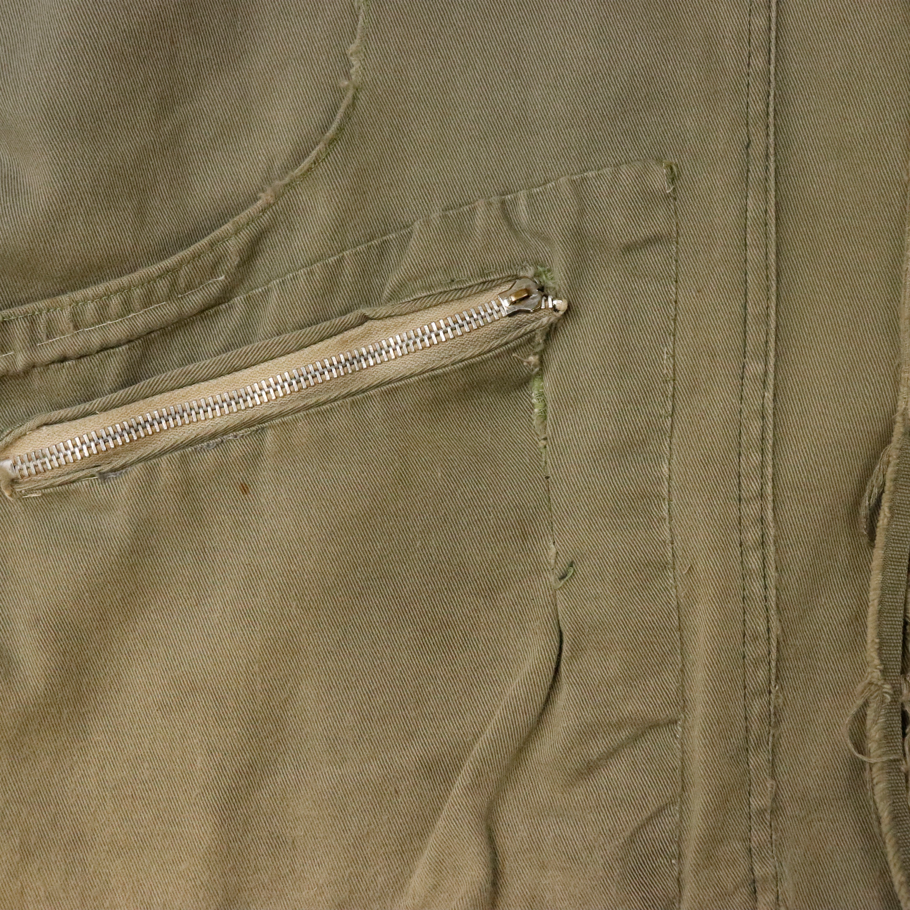 Vintage RARE Hunting Jacket 50s unique pocket details Fishing Army