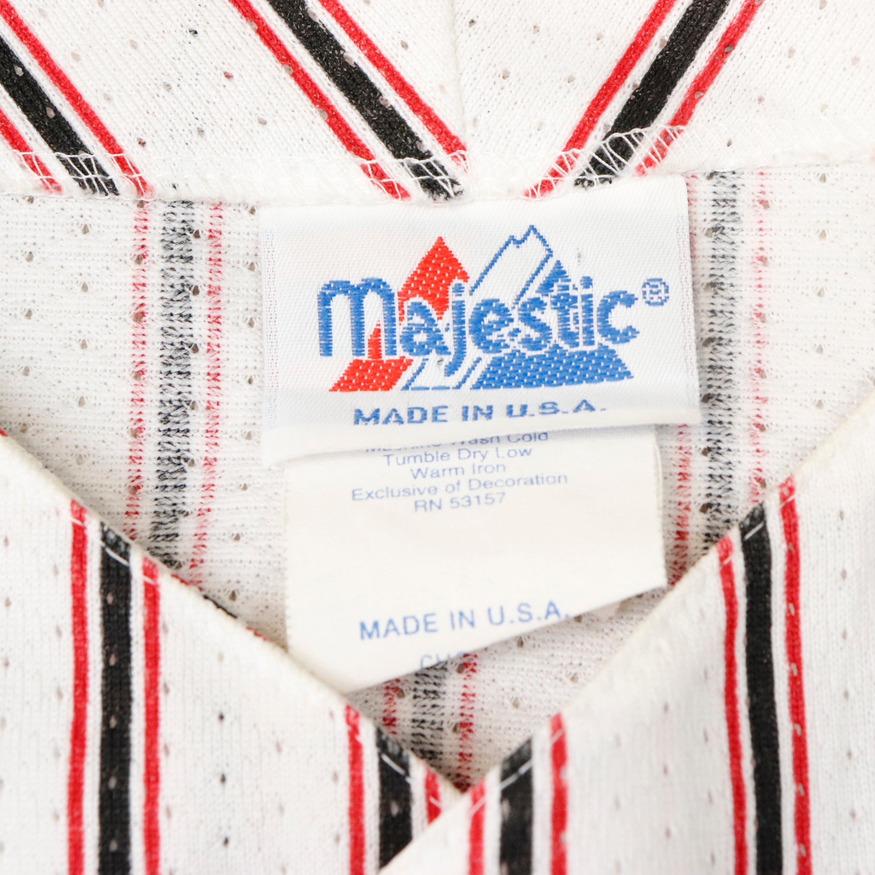 Vintage Majestic Cincinnati Pinstripe Baseball Jersey Size L