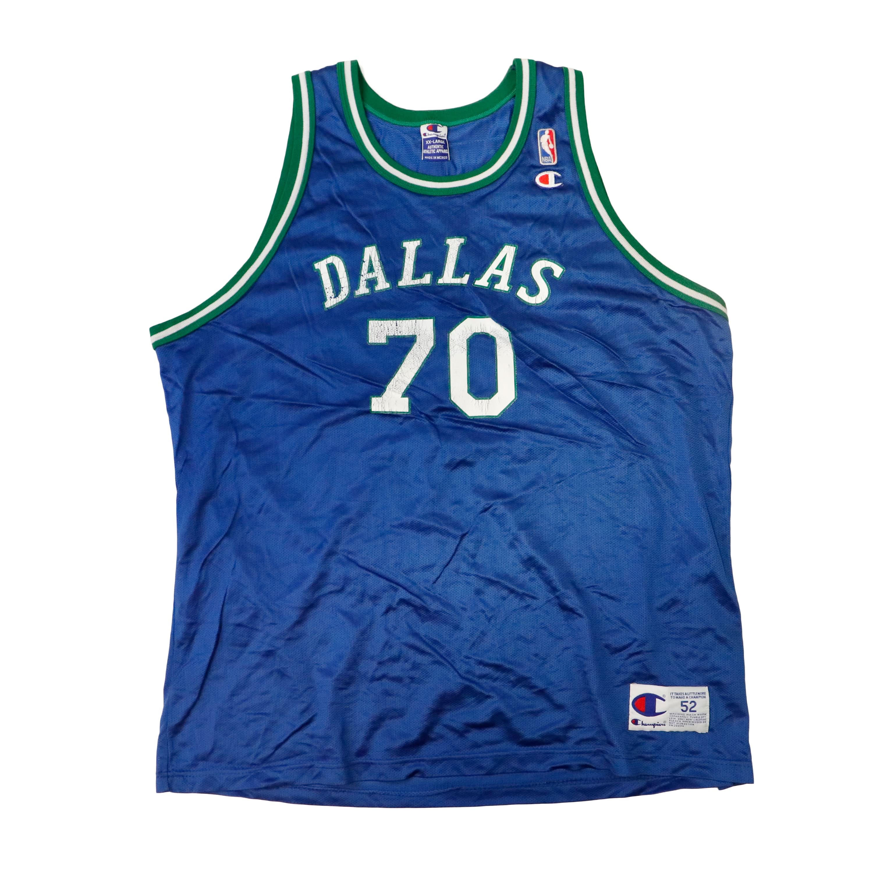 Vintage Champion Dallas 70 Basketball Jersey Size XXL